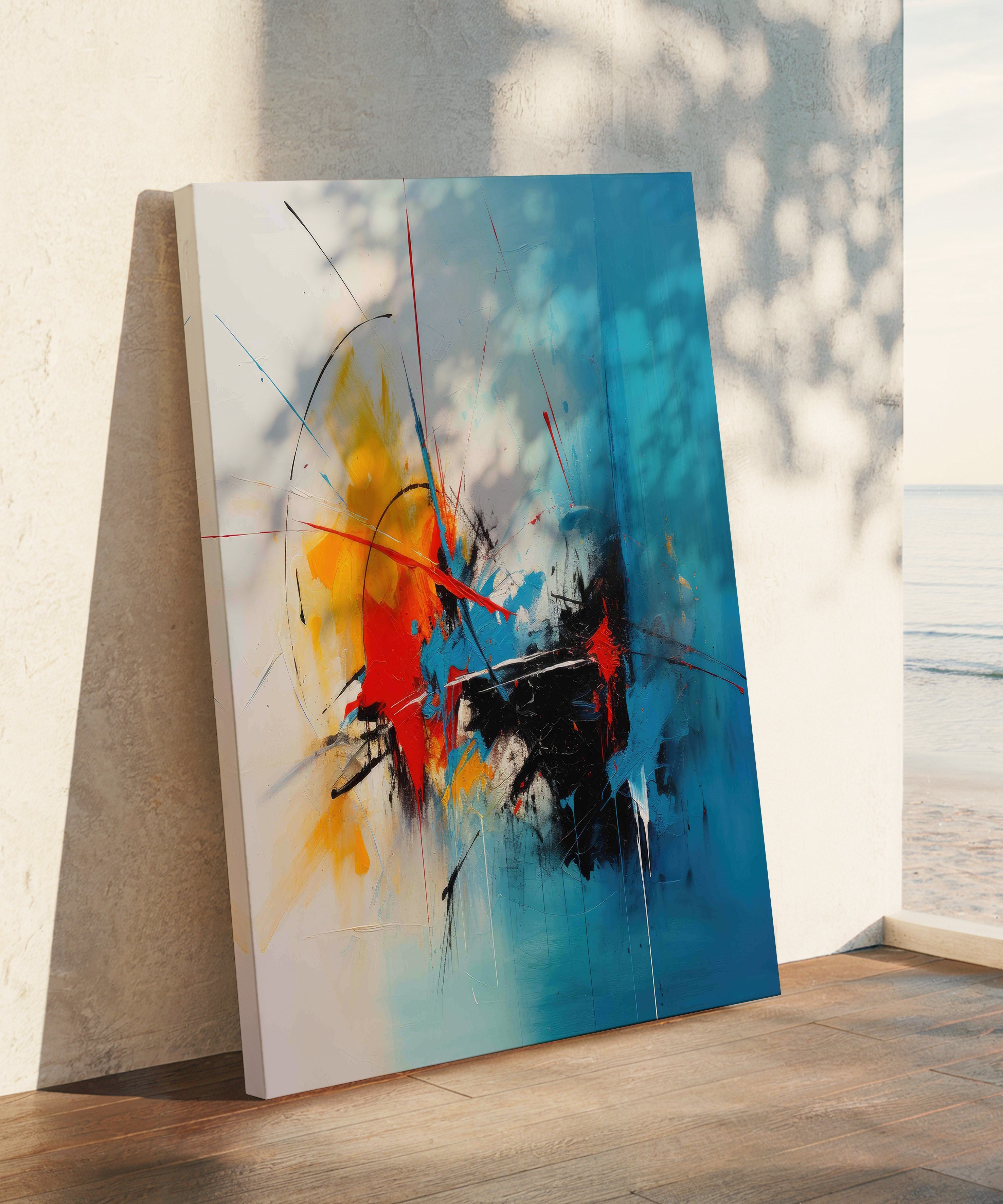 Güneşin İzleri | Yağlı Boya Dokulu Canvas Baskı