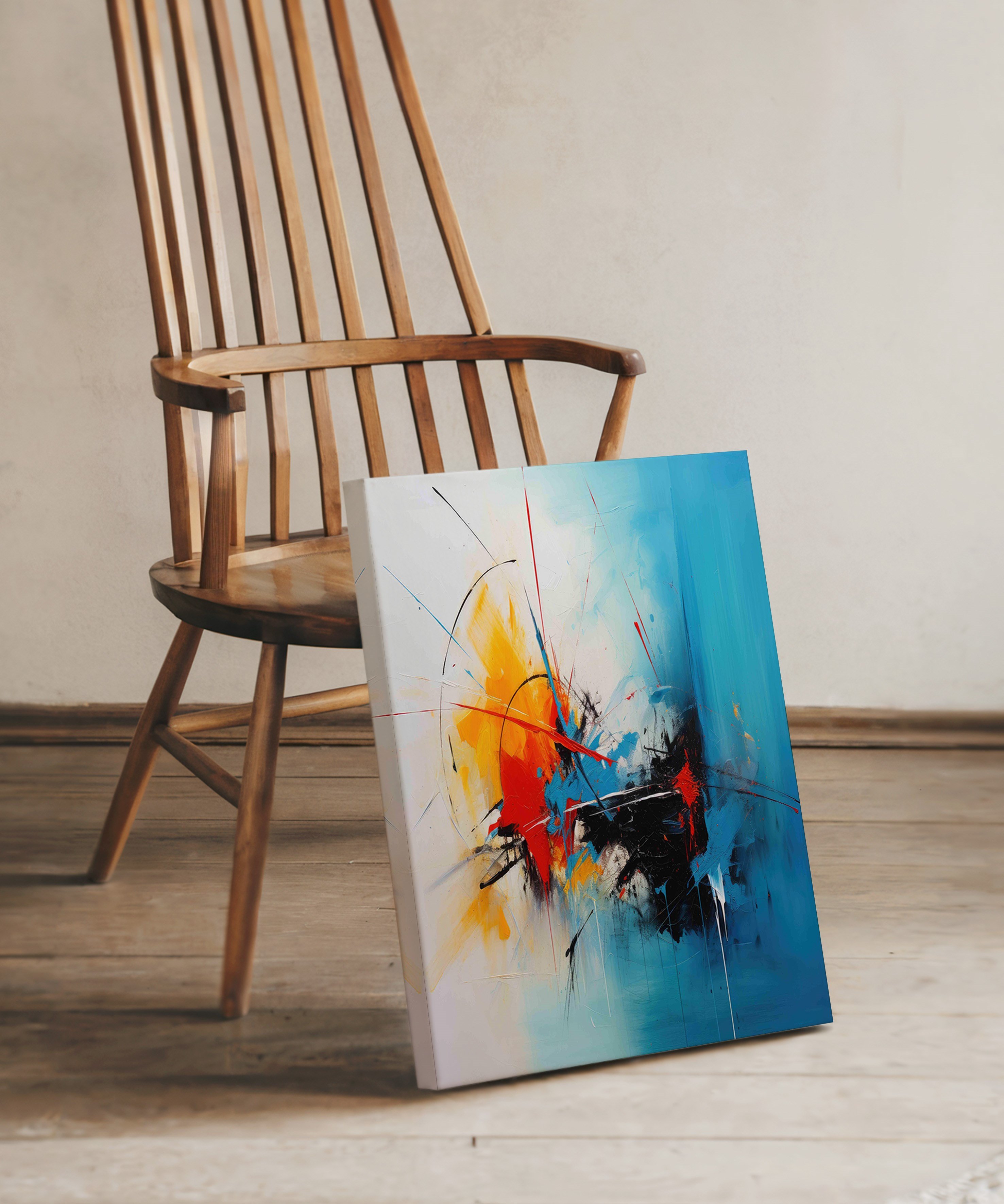 Güneşin İzleri | Yağlı Boya Dokulu Canvas Baskı