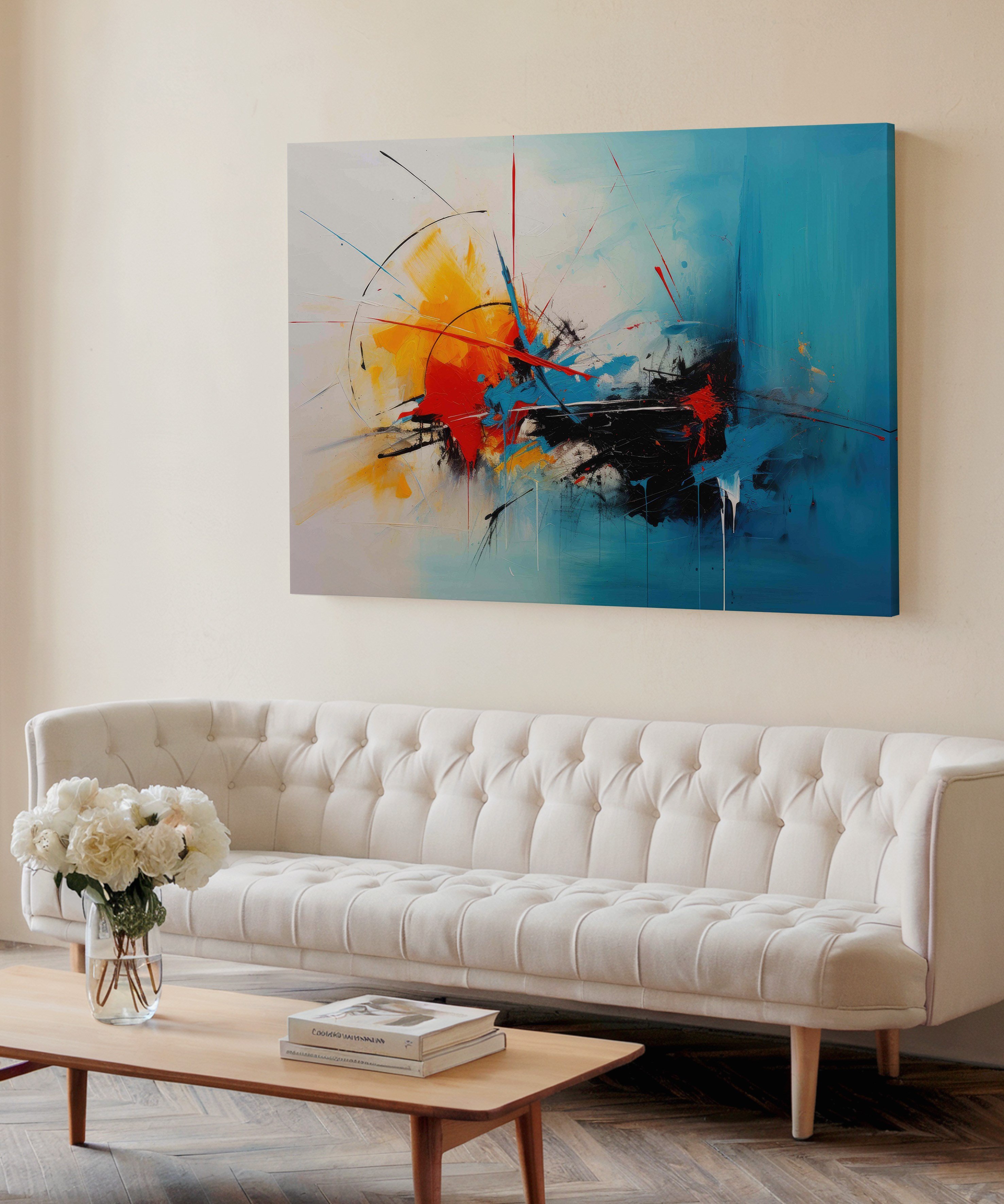 Güneşin İzleri | Yağlı Boya Dokulu Canvas Baskı