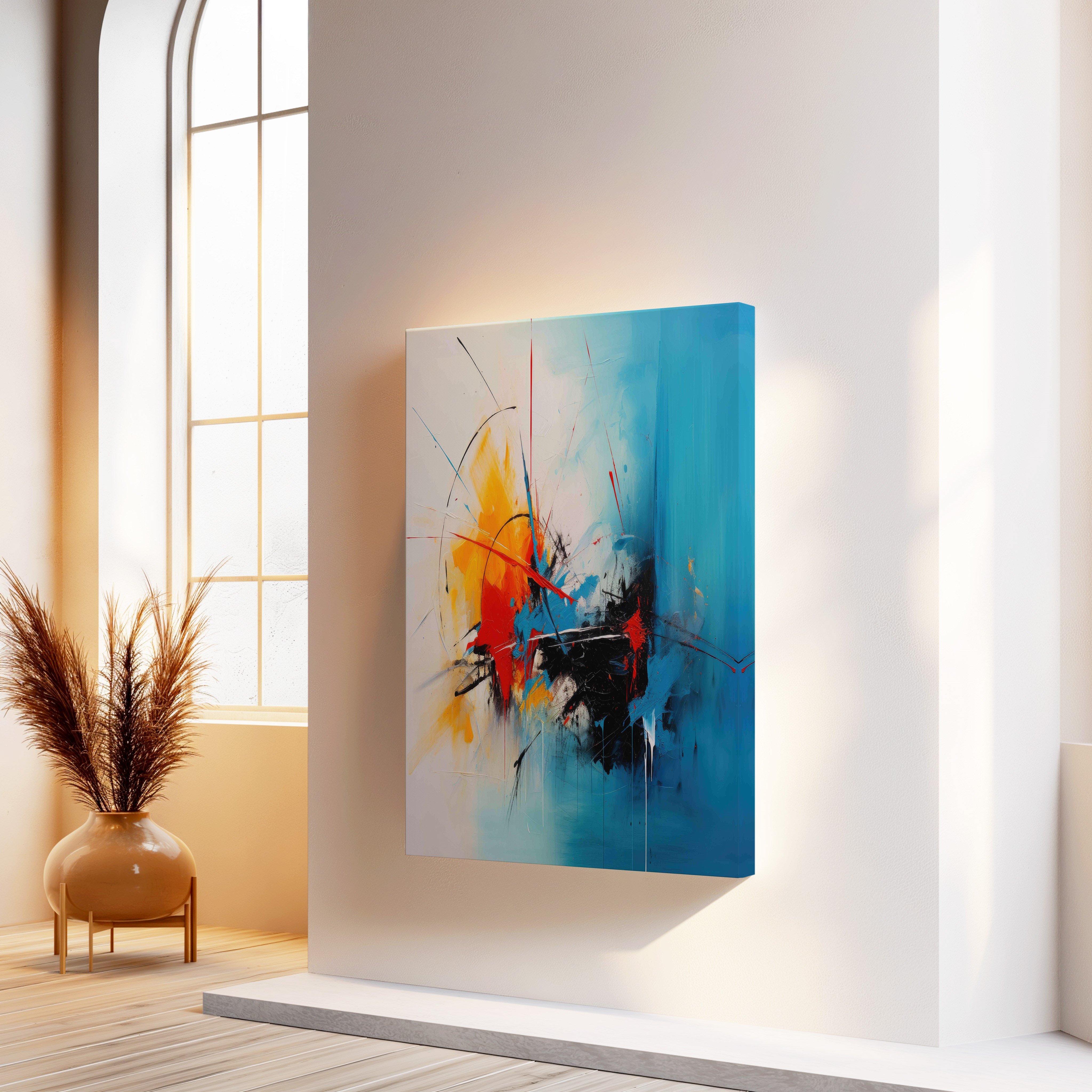 Güneşin İzleri | Yağlı Boya Dokulu Canvas Baskı