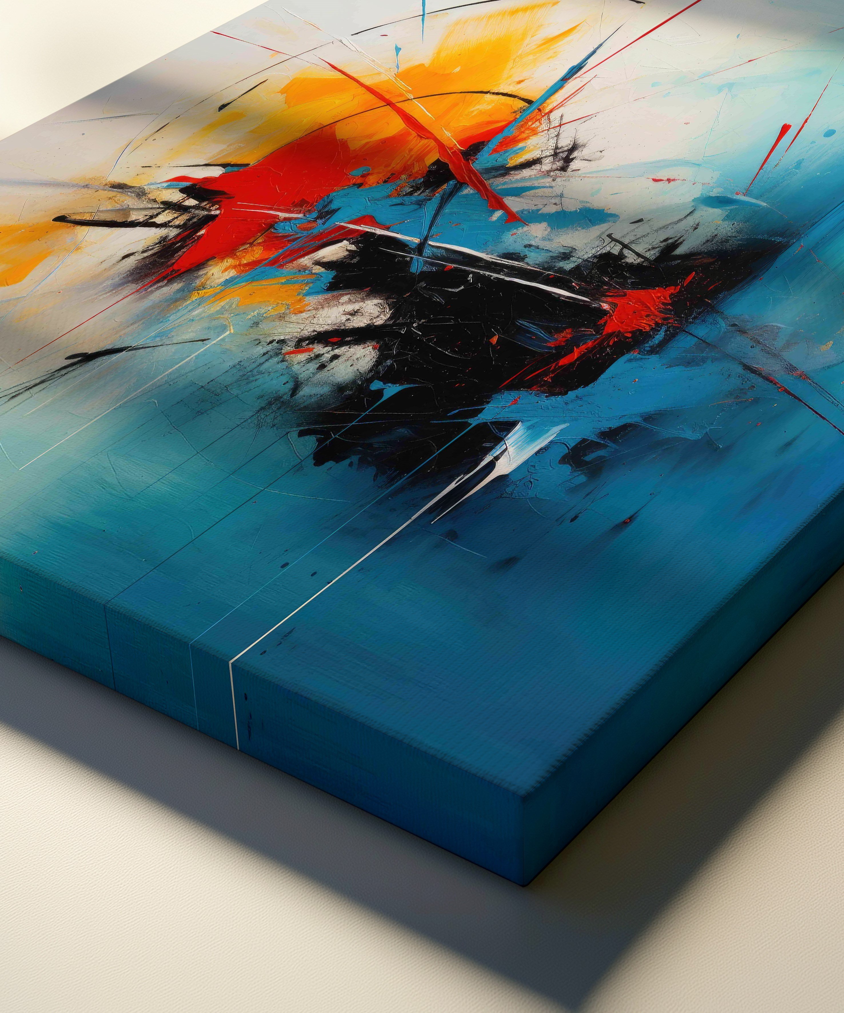 Güneşin İzleri | Yağlı Boya Dokulu Canvas Baskı