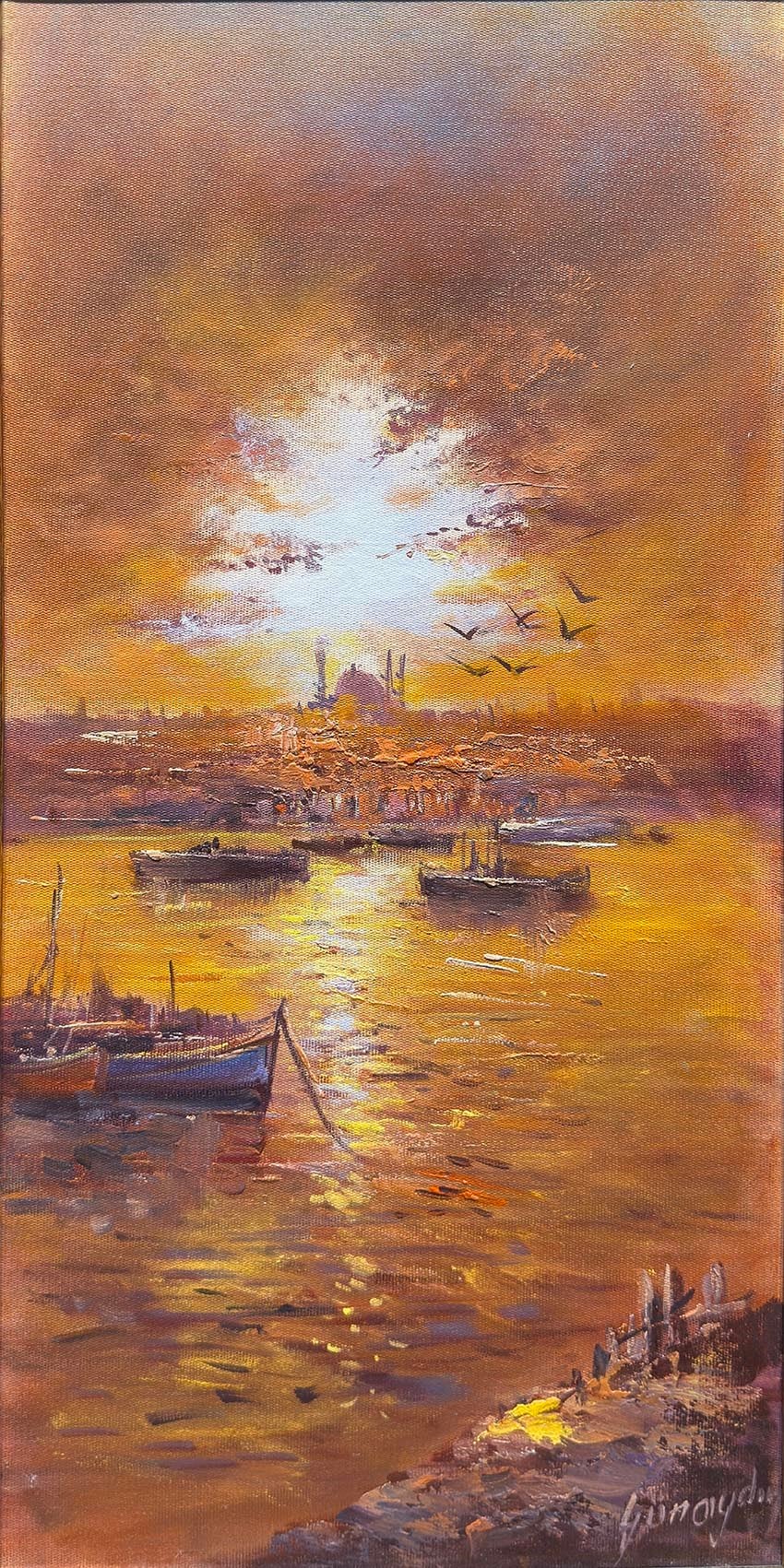 Günün Son Şarkısı | Yağlı Boya Tablo