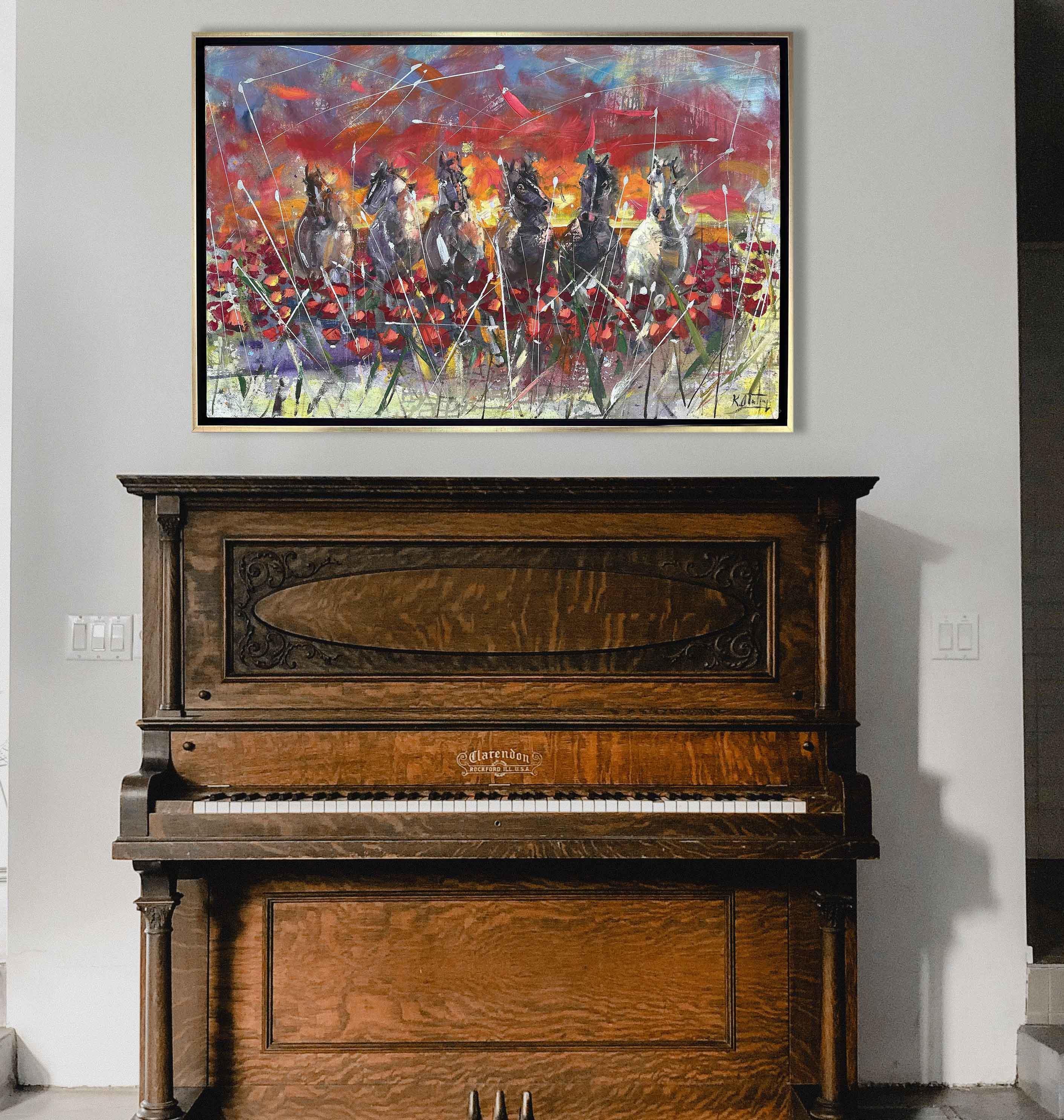 Heybetli Atlar | Yağlı Boya Tablo