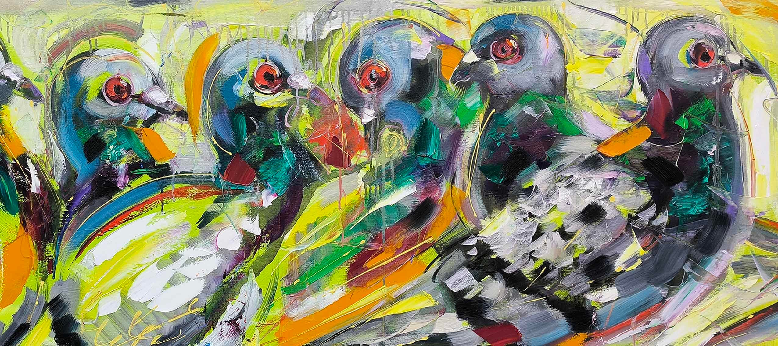 Huzur Güvercinleri | Yağlı Boya Tablo