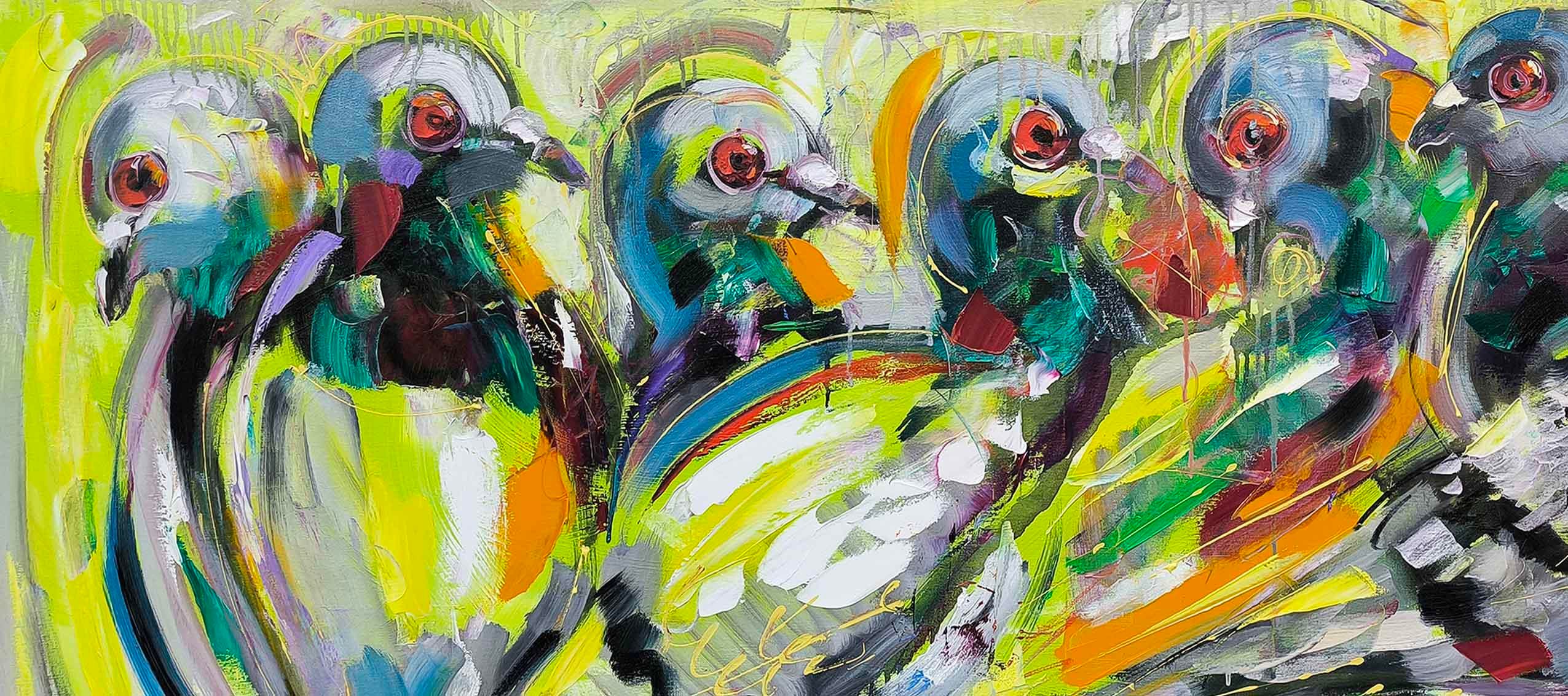 Huzur Güvercinleri | Yağlı Boya Tablo