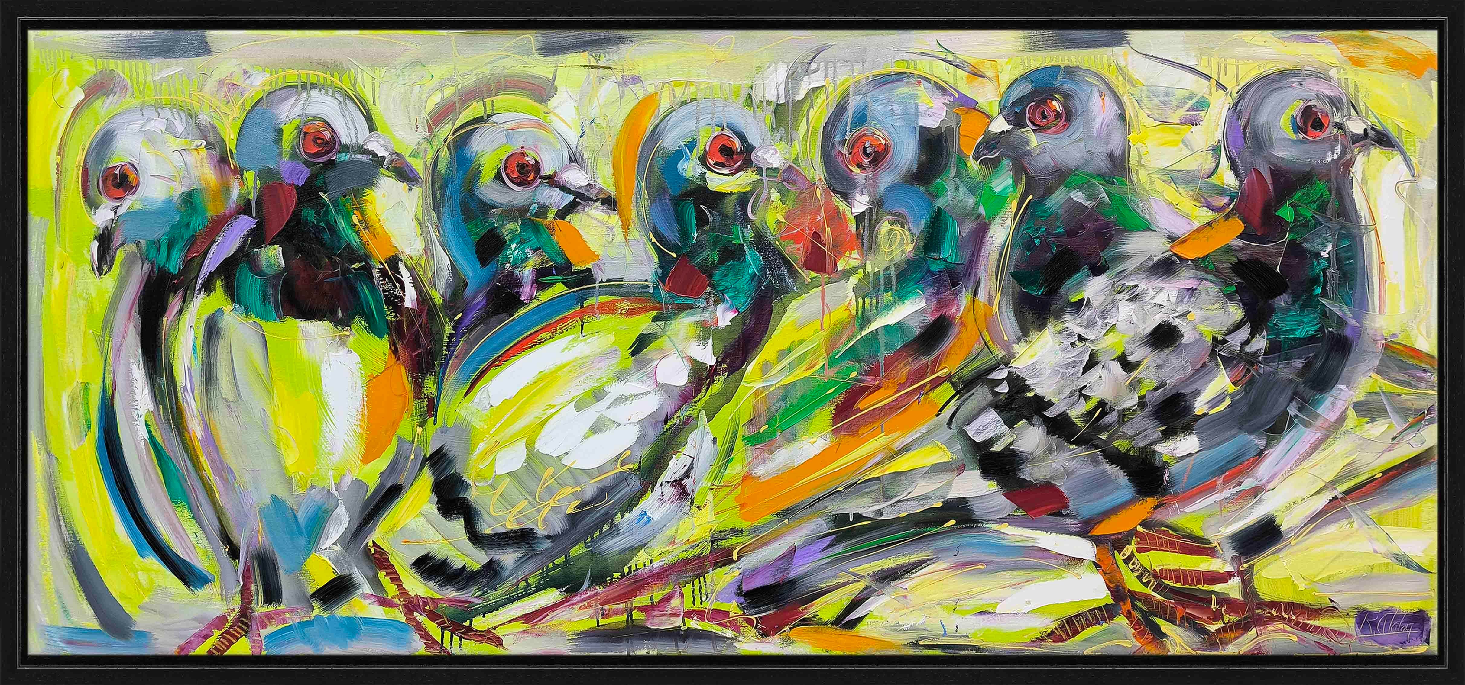 Huzur Güvercinleri | Yağlı Boya Tablo