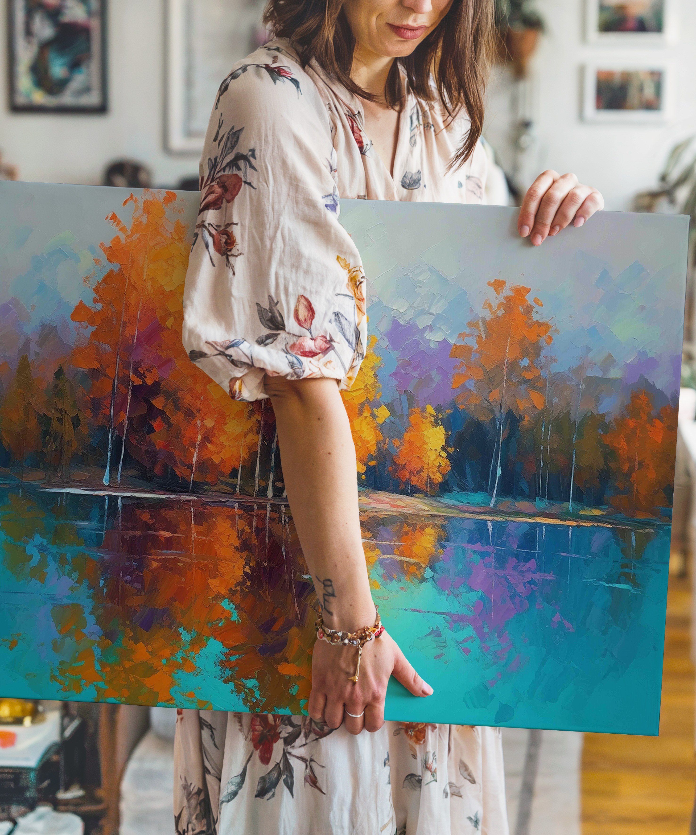 İkinci Mevsim | Yağlı Boya Dokulu Canvas Baskı