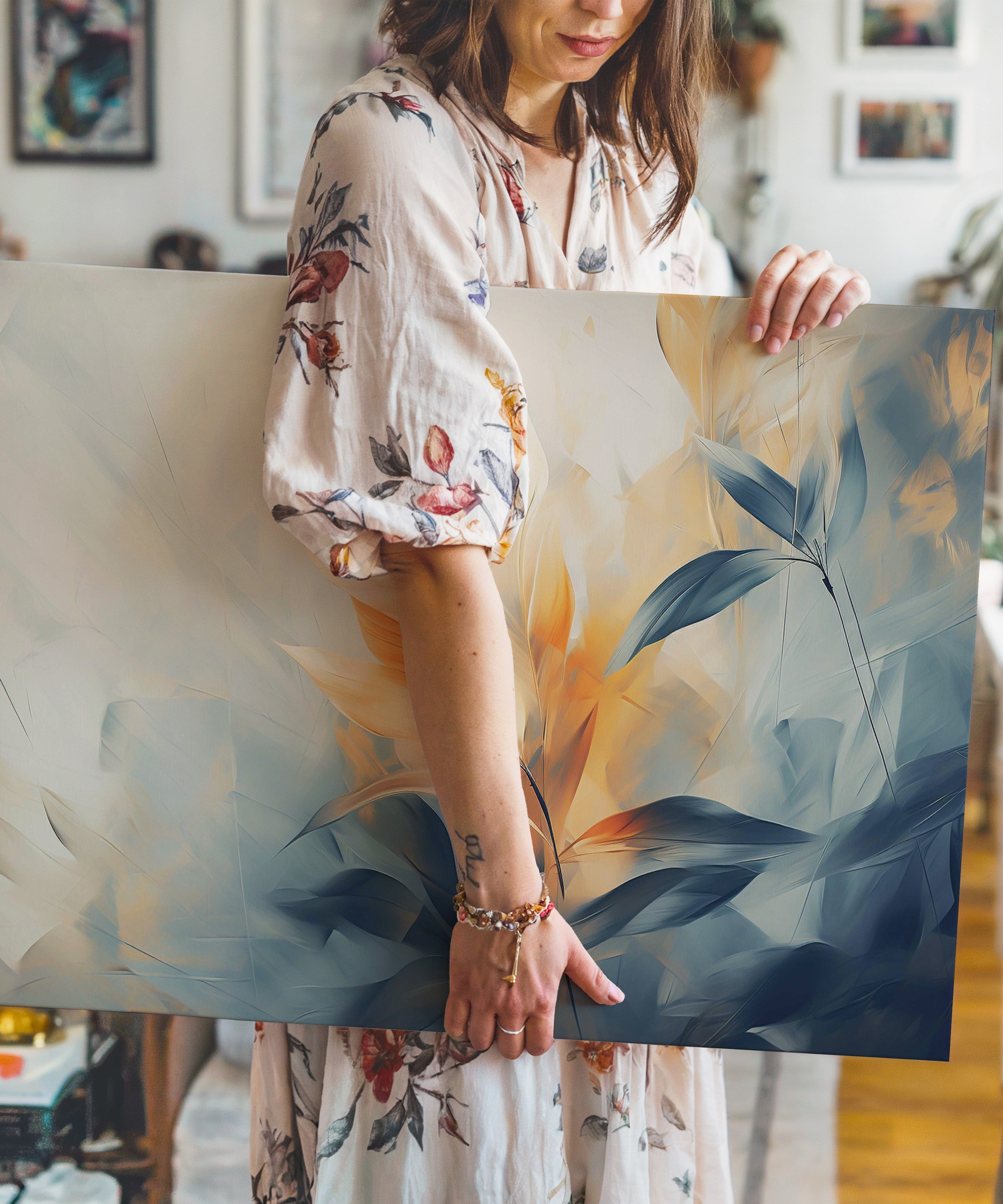 Işığın Fısıltısı | Yağlı Boya Dokulu Canvas Baskı