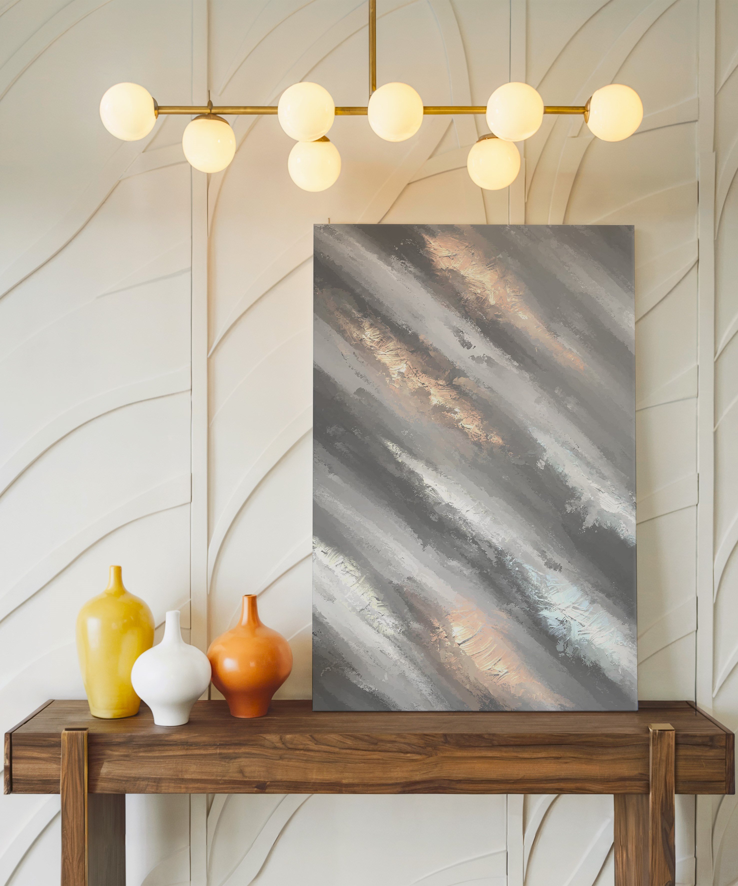 Işığın Kıyısı | Yağlı Boya Dokulu Canvas Baskı