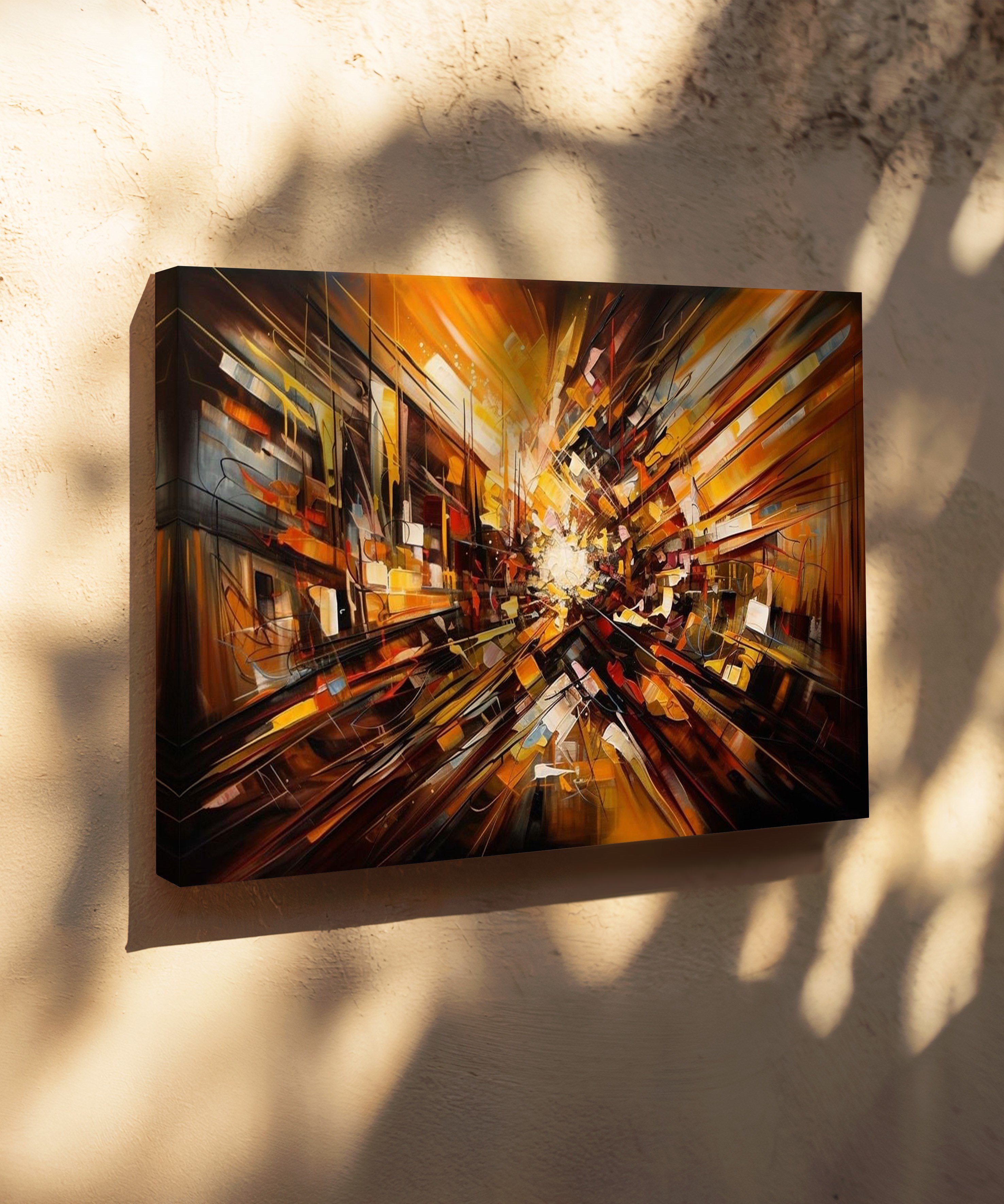 Işığın Merkezinde | Yağlı Boya Dokulu Canvas Baskı