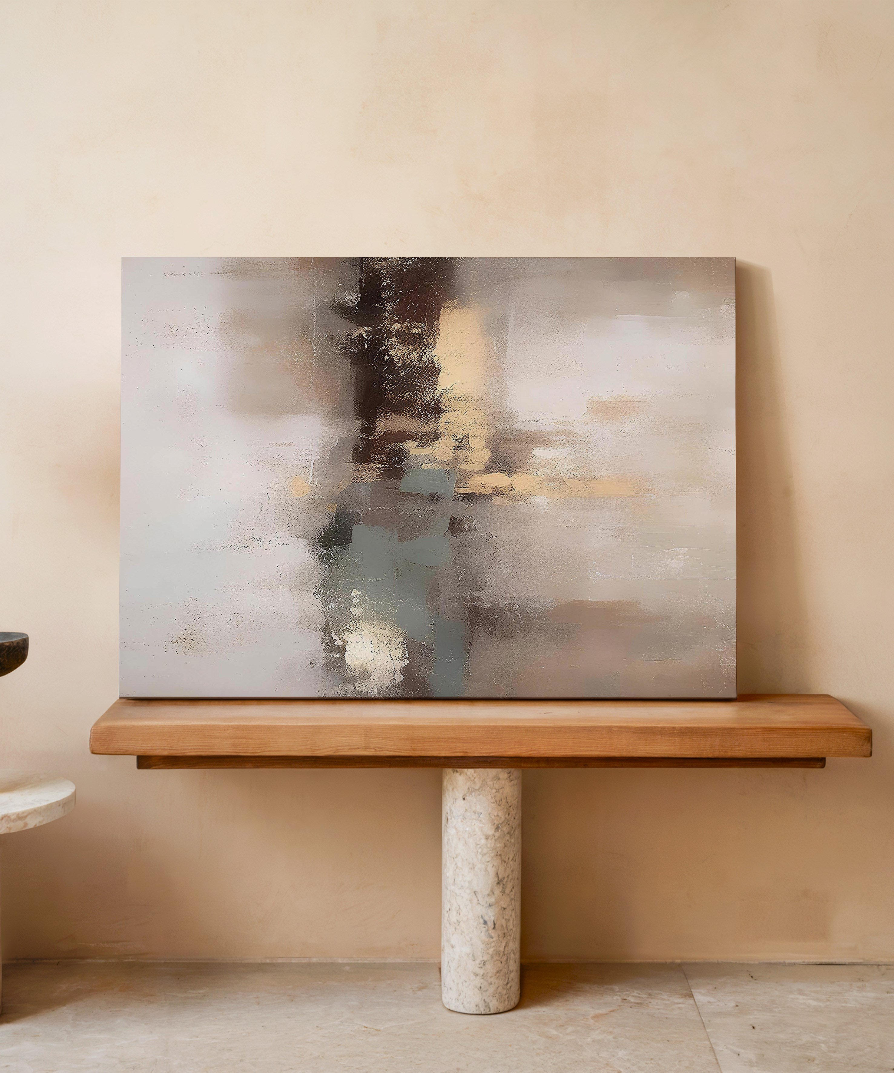 Işığın Soluğu | Yağlı Boya Dokulu Canvas Baskı