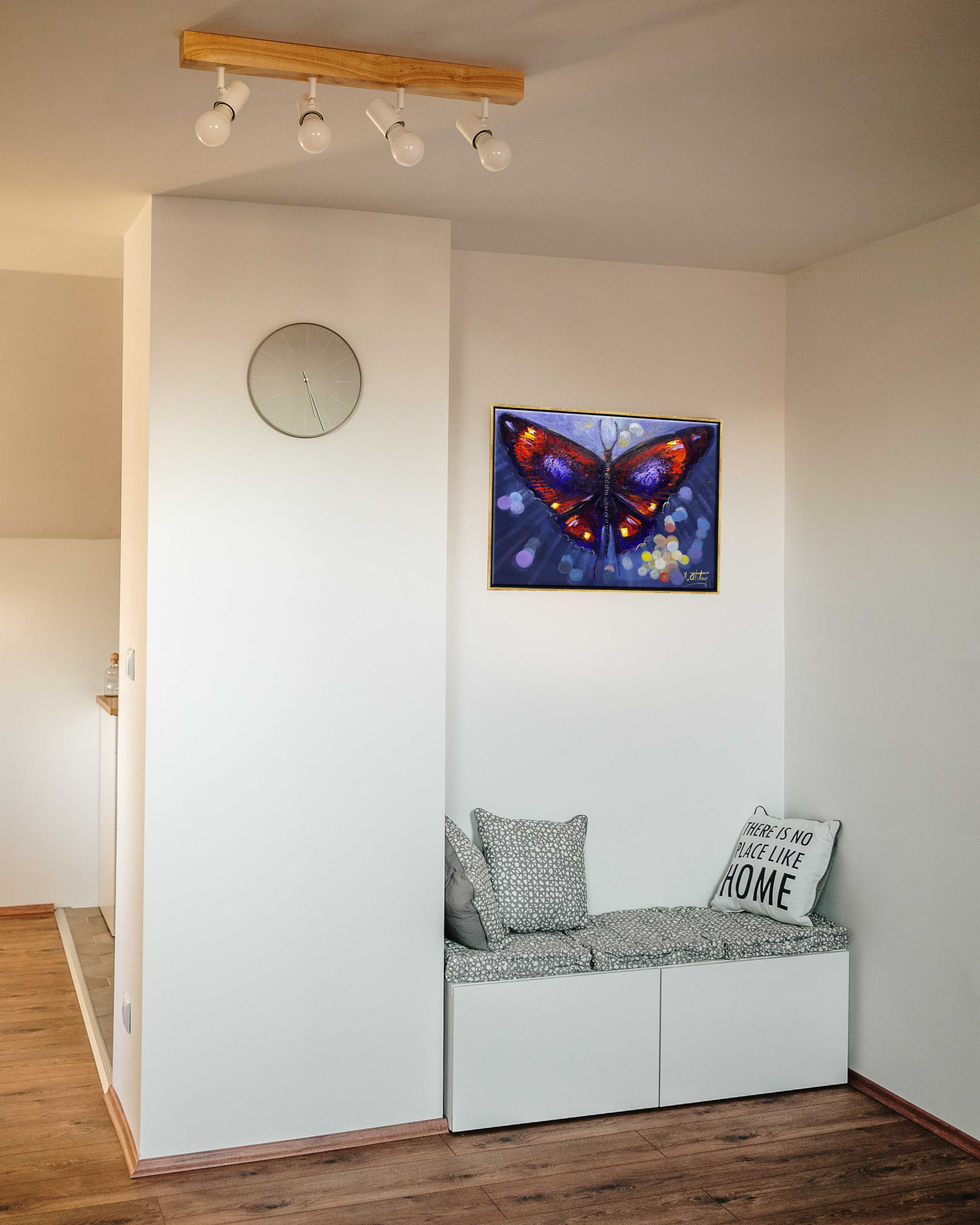 Işık ve Kelebek | Yağlı Boya Tablo