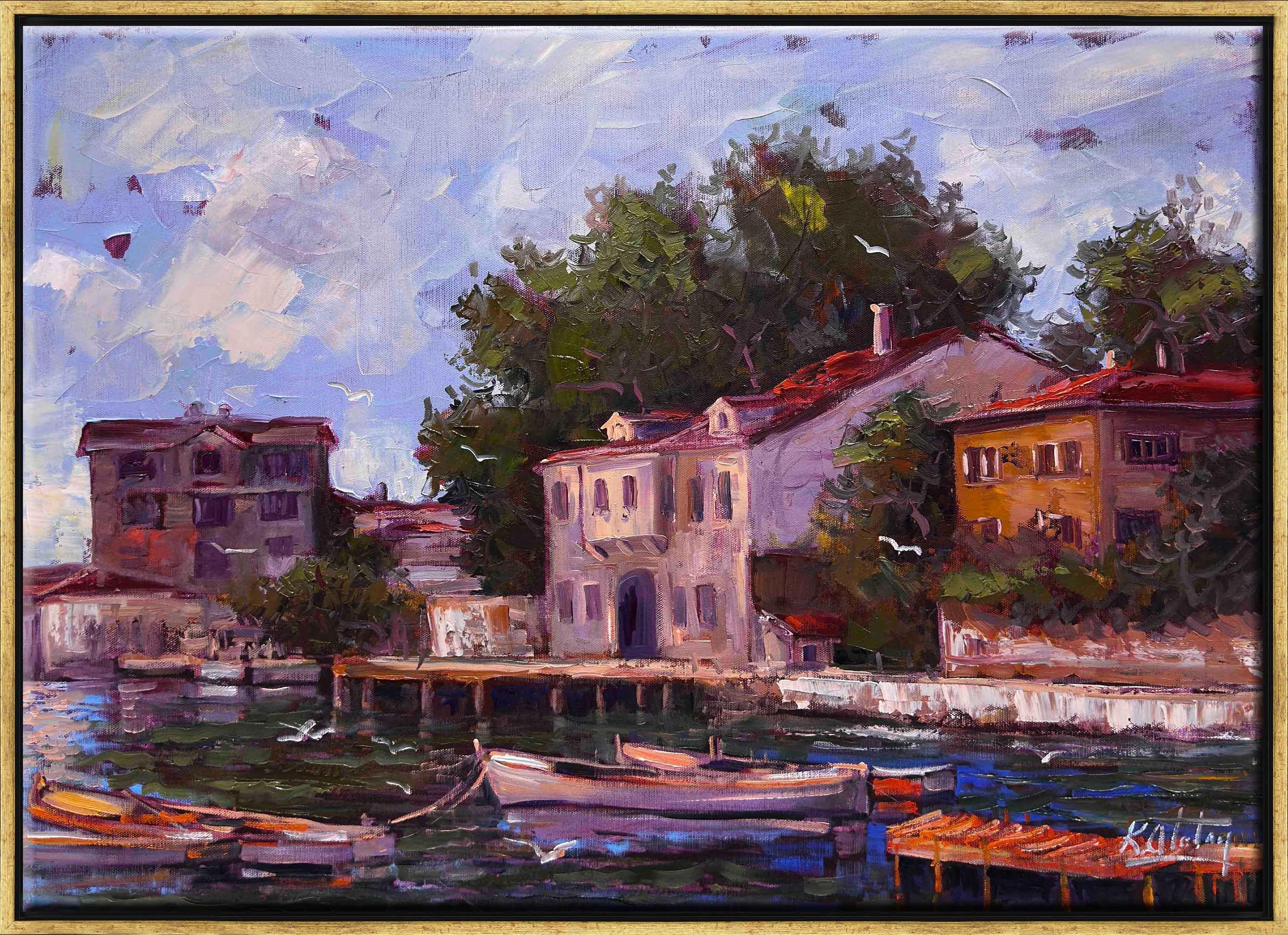 İskeledeki Sandallar | Yağlı Boya Tablo