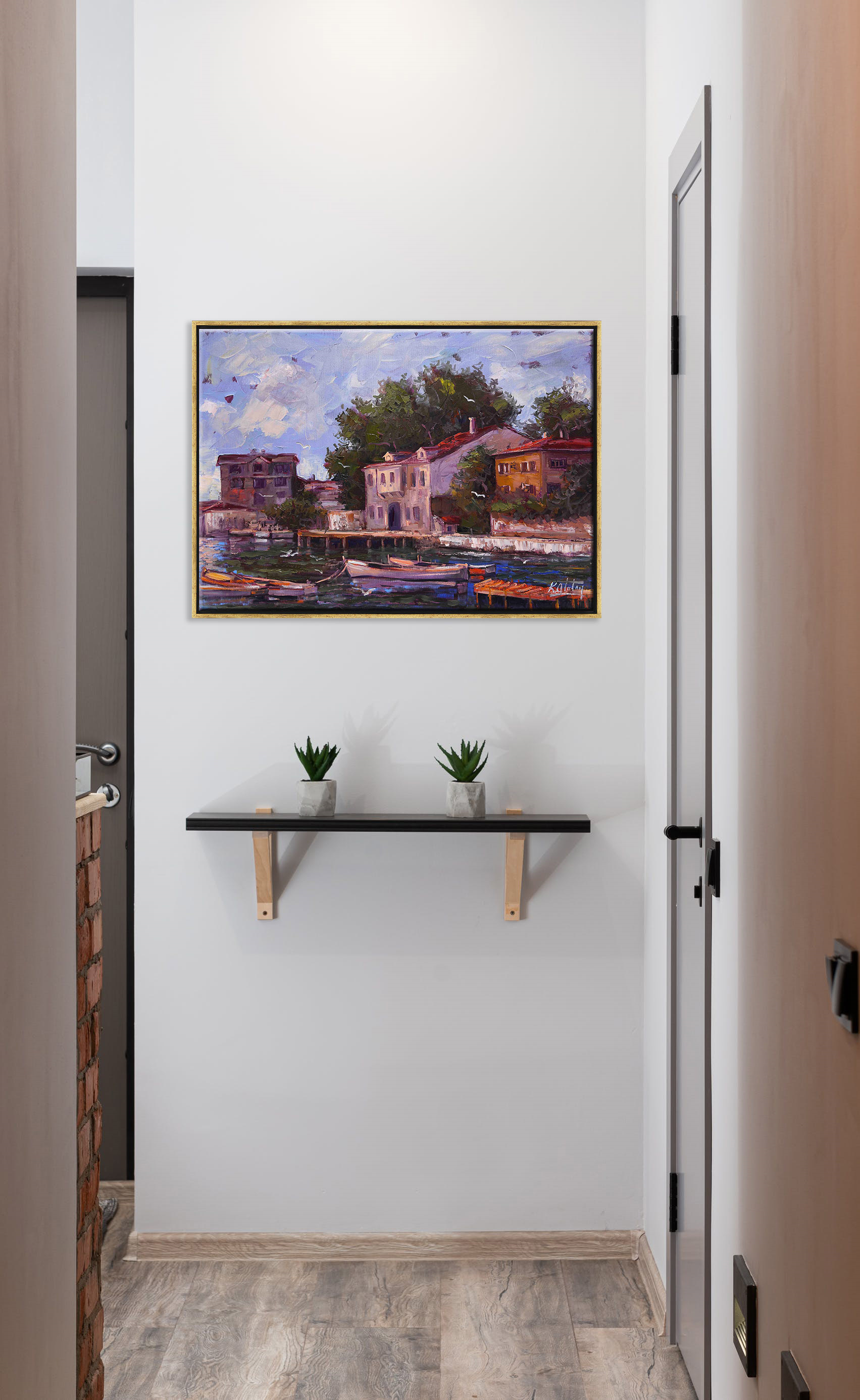 İskeledeki Sandallar | Yağlı Boya Tablo