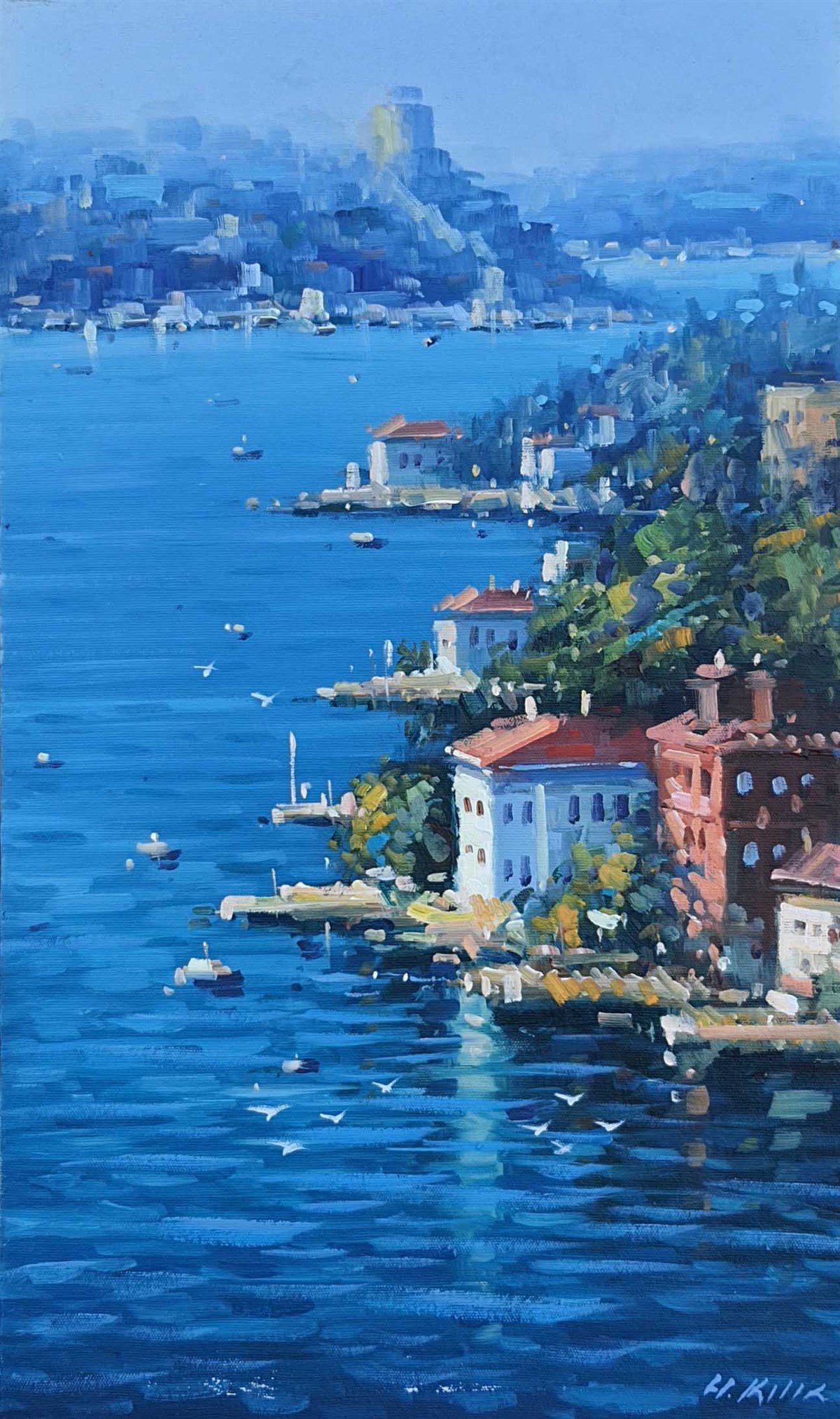 İstanbul Boğazı | Yağlı Boya TabloKüçük ebat tablolar