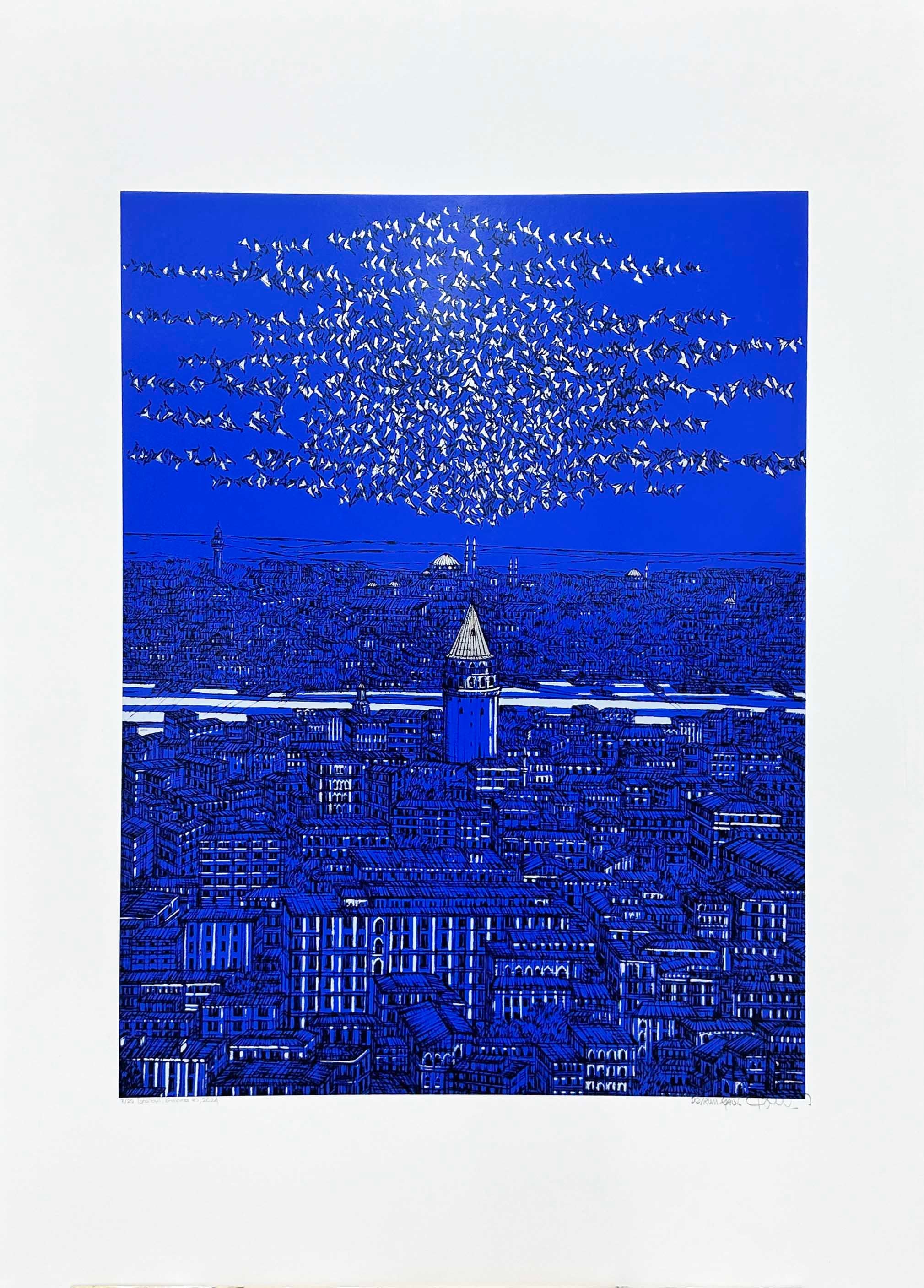 İstanbul, Galata (e) 7/25 | DEVRİM ERBİL SERİGRAFİ BASKI