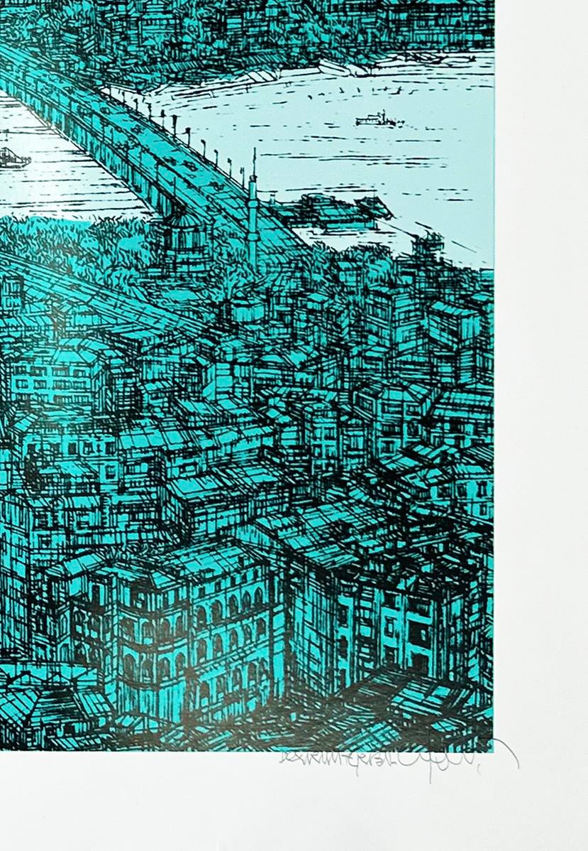İSTANBUL GALATA VE HALİÇ 23/25  | SERİGRAFİ BASKI