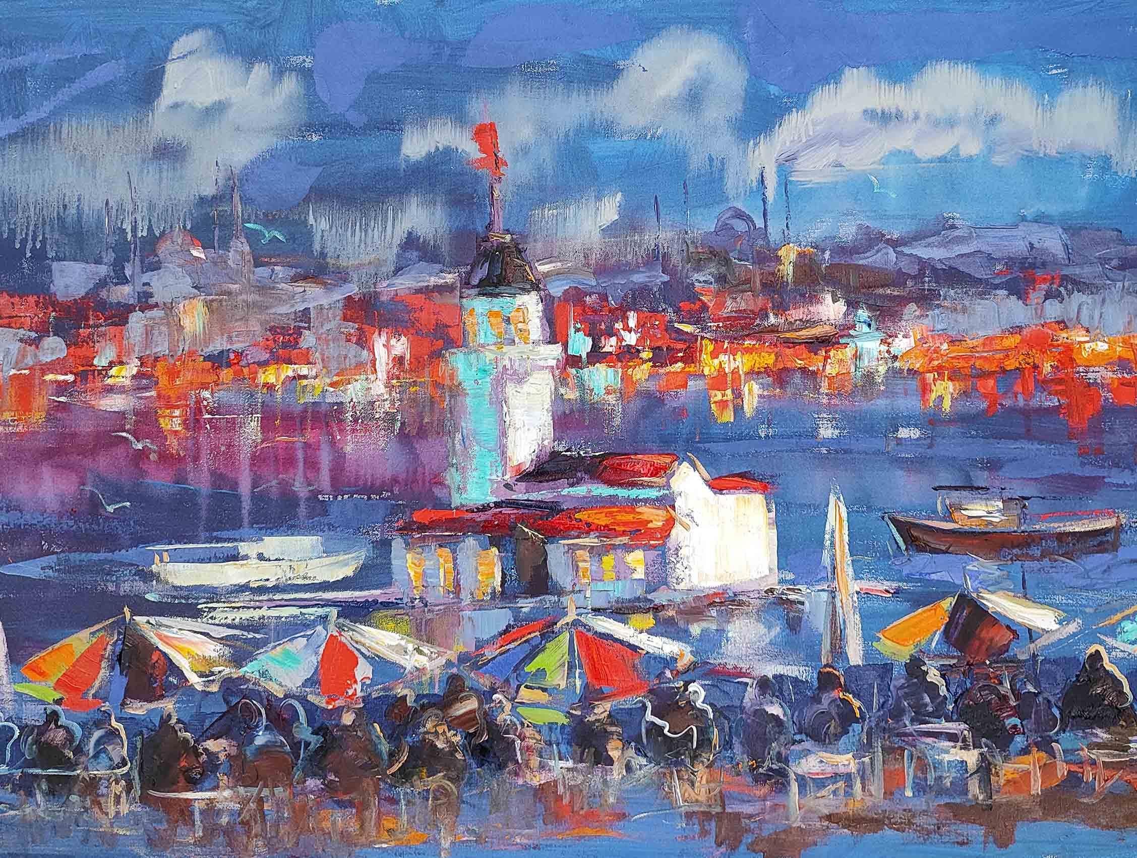 İstanbul Temalı Yağlı Boya Tablolarkozaart galeri | El yapımı orjinal yağlı boya tablo satış sitesi