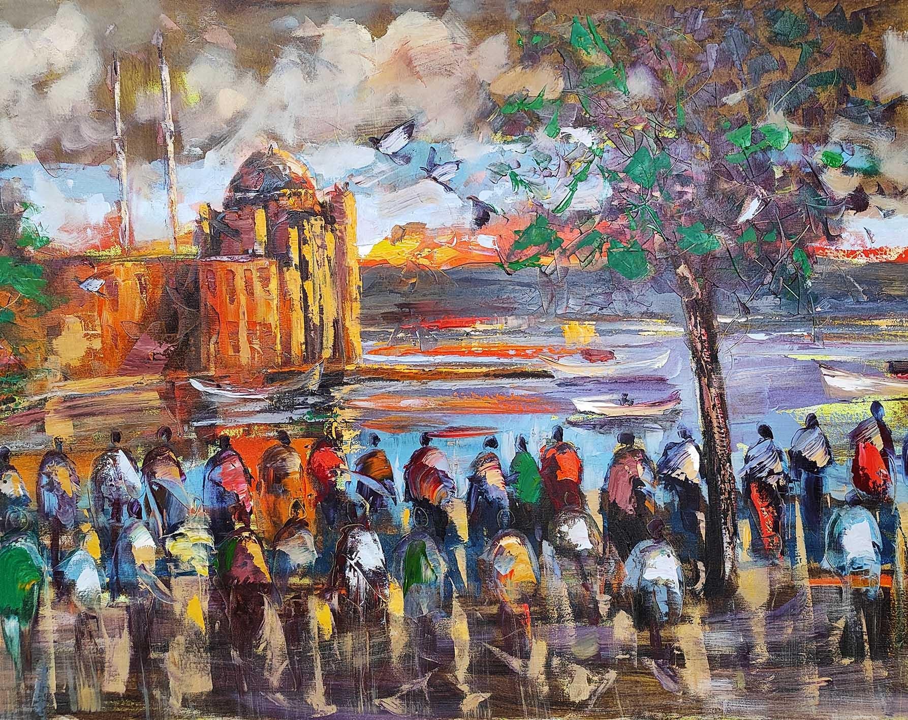 İstanbul Temalı Yağlı Boya Tablolarkozaart galeri | El yapımı orjinal yağlı boya tablo satış sitesi