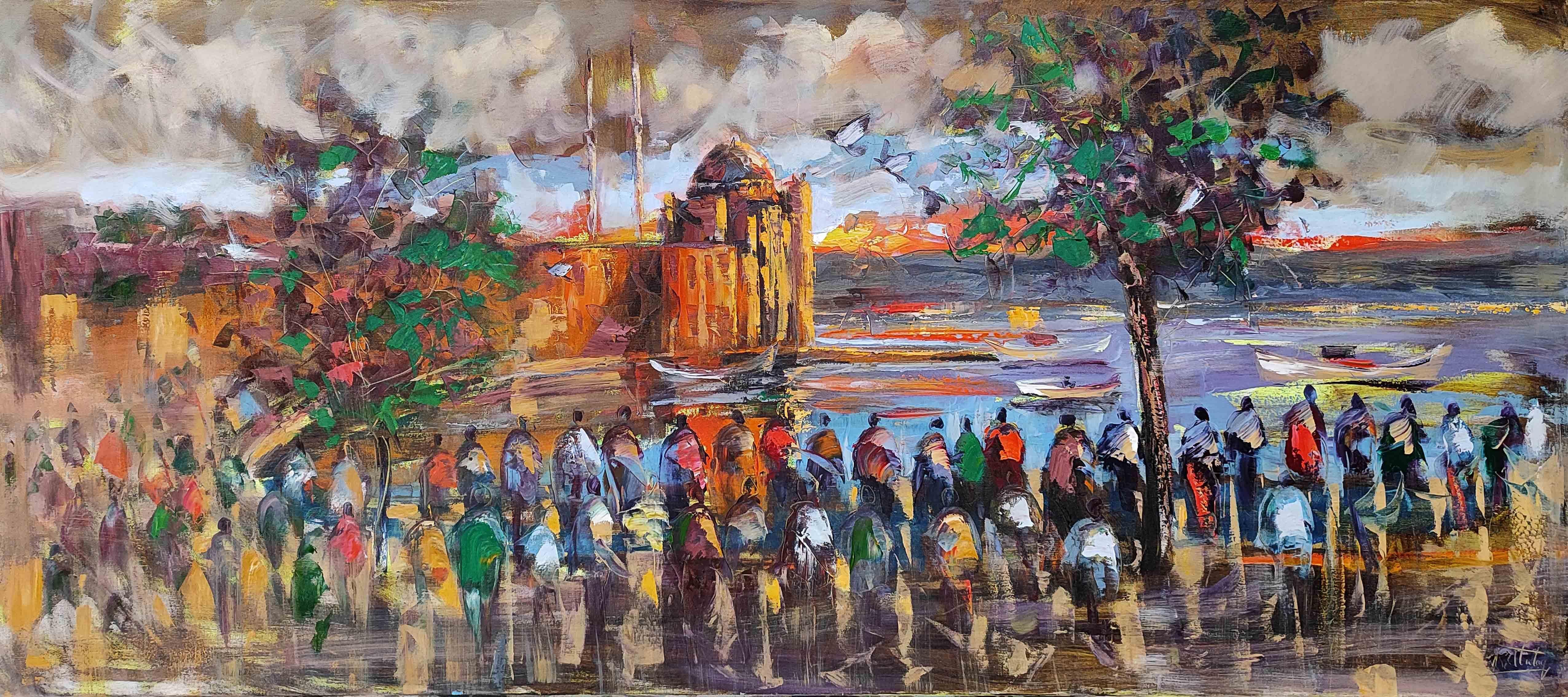 İstanbul Temalı Yağlı Boya Tablolarkozaart galeri | El yapımı orjinal yağlı boya tablo satış sitesi