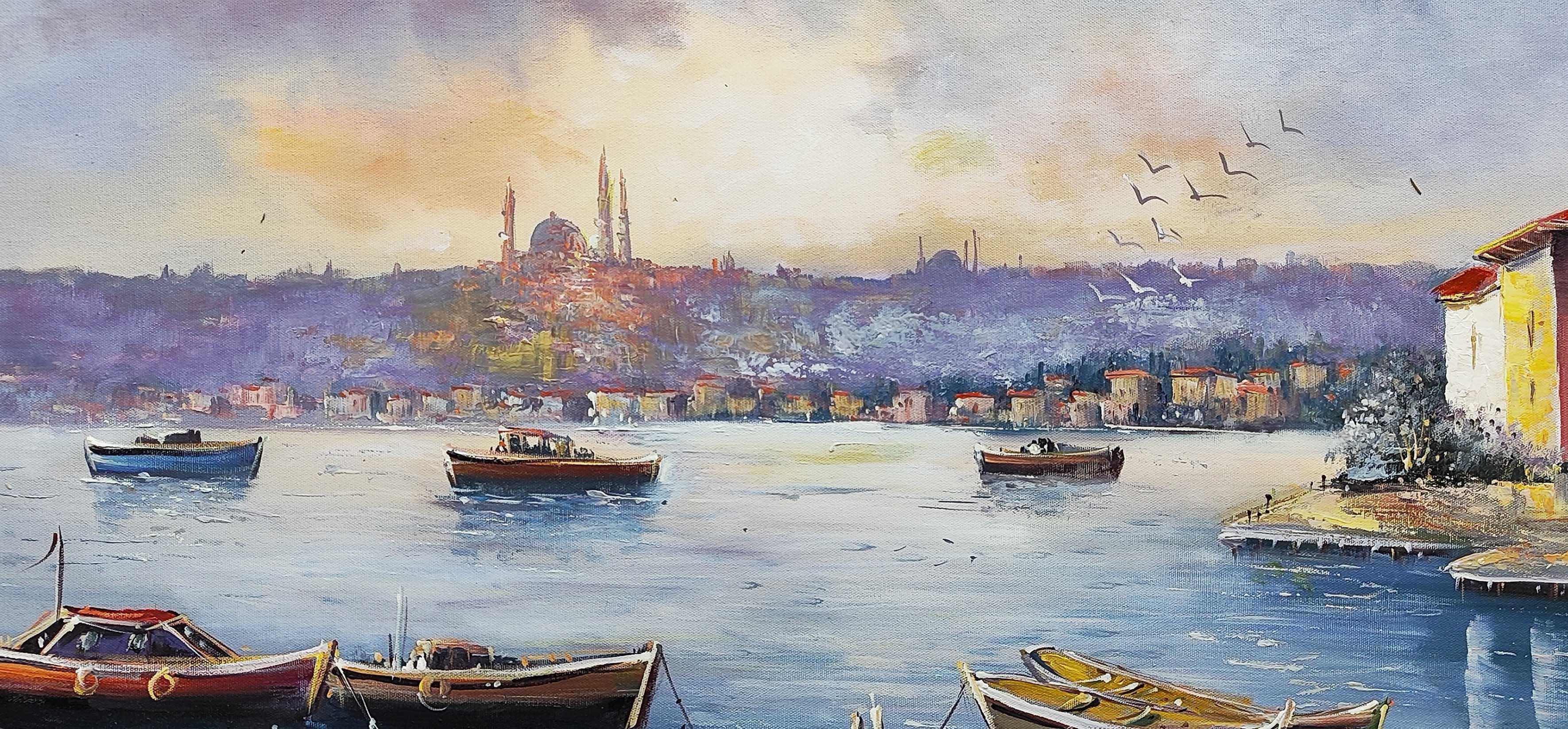 İstanbul Temalı Yağlı Boya Tablolarkozaart galeri | El yapımı orjinal yağlı boya tablo satış sitesi