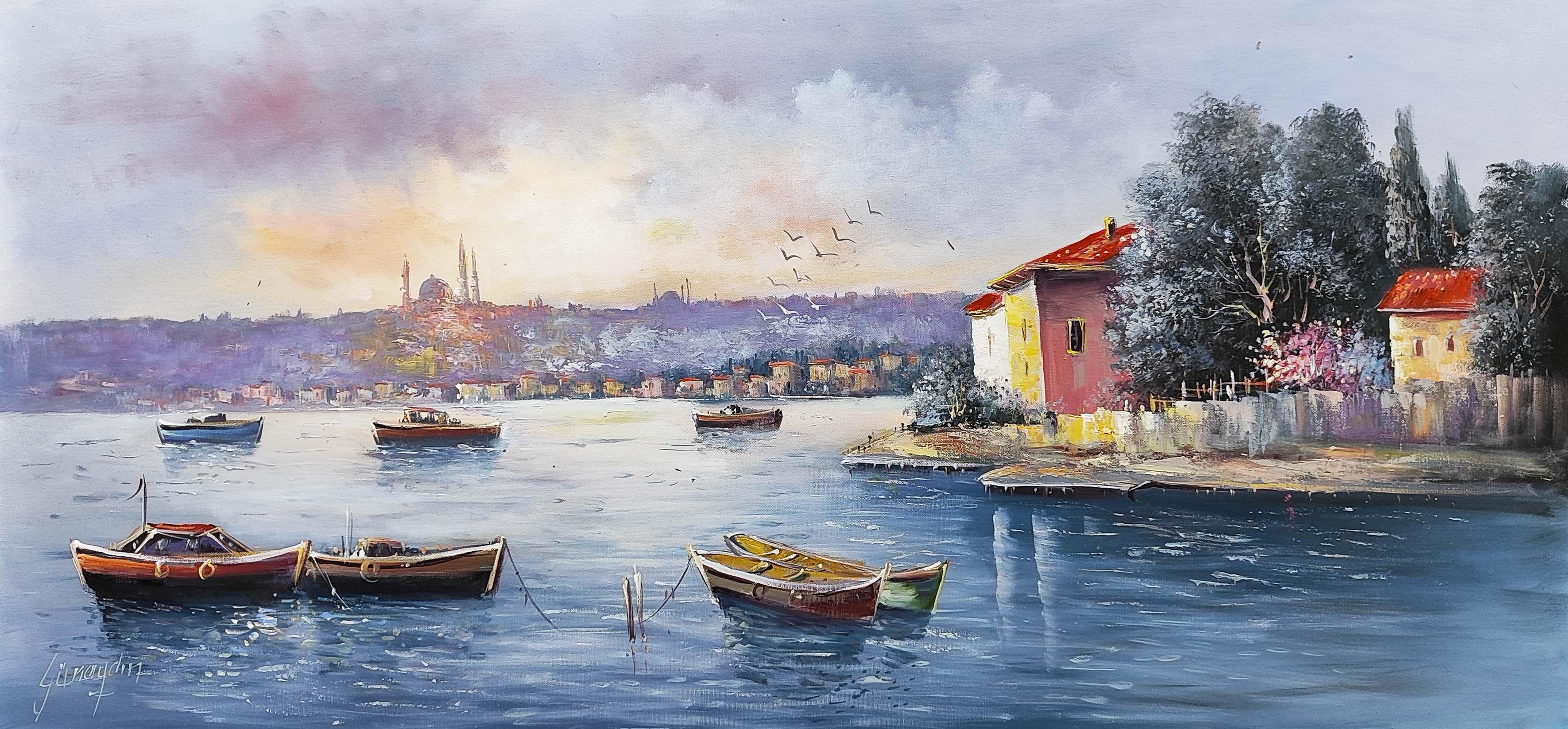 İstanbul Temalı Yağlı Boya Tablolarkozaart galeri | El yapımı orjinal yağlı boya tablo satış sitesi