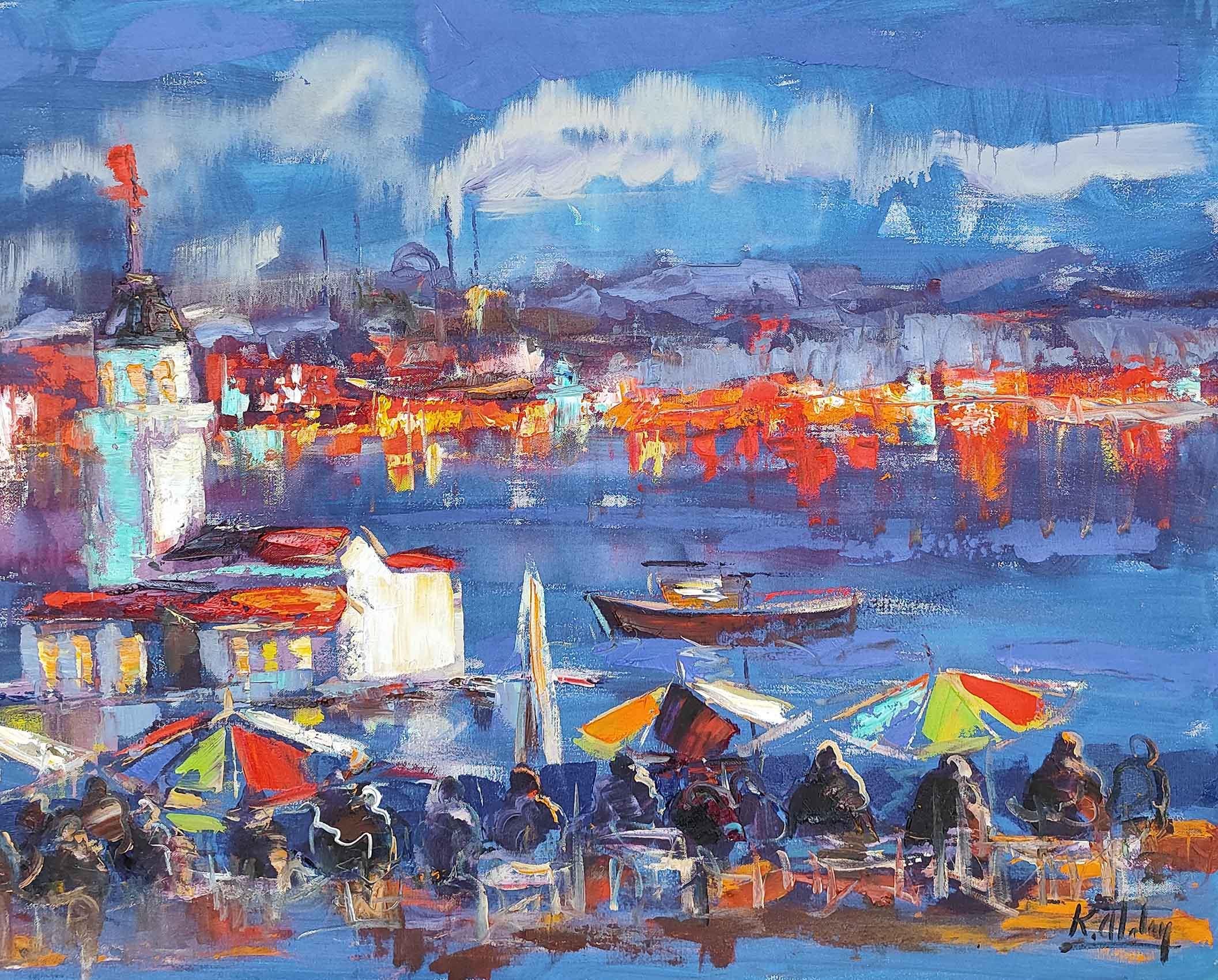 İstanbul Temalı Yağlı Boya Tablolarkozaart galeri | El yapımı orjinal yağlı boya tablo satış sitesi