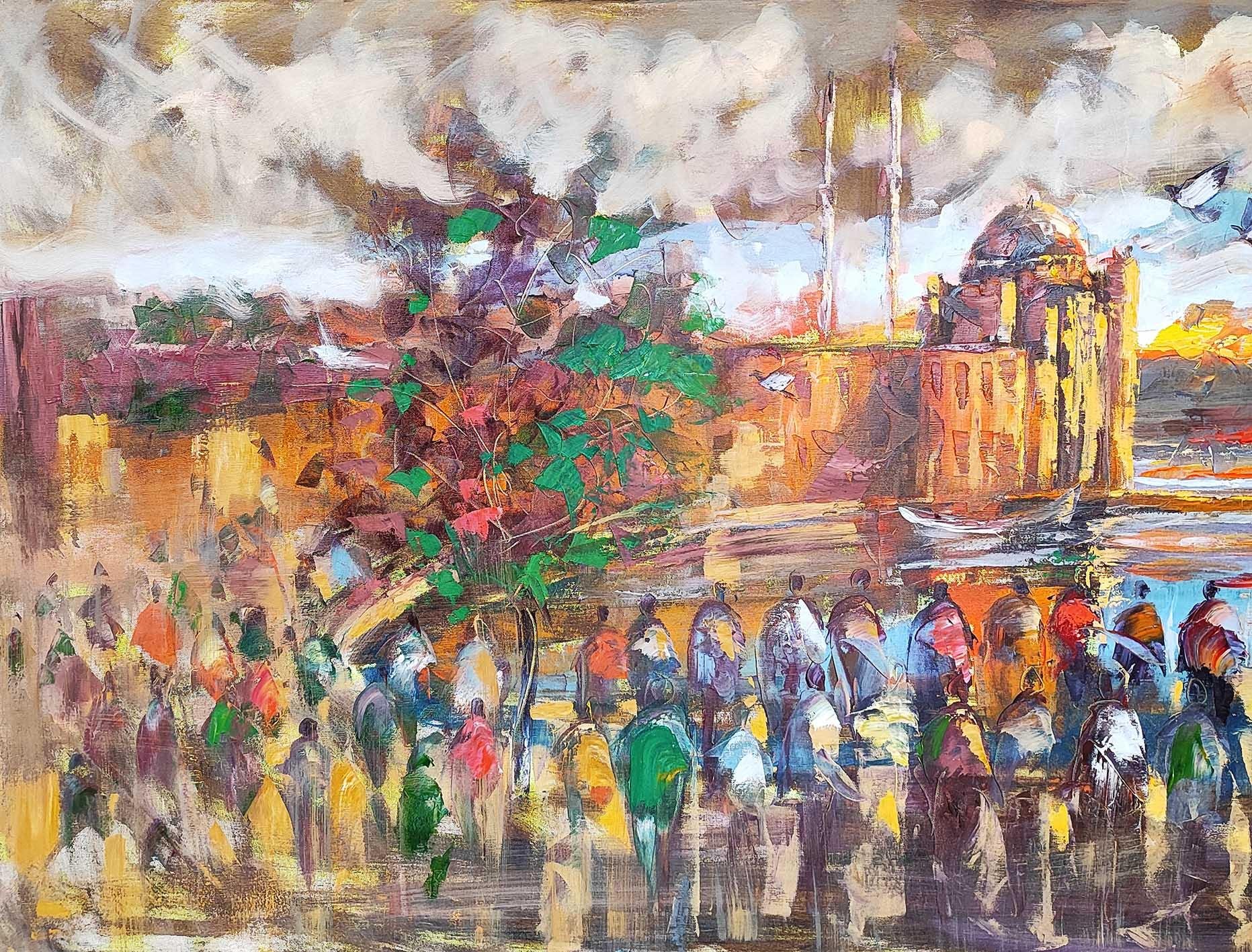 İstanbul Temalı Yağlı Boya Tablolarkozaart galeri | El yapımı orjinal yağlı boya tablo satış sitesi