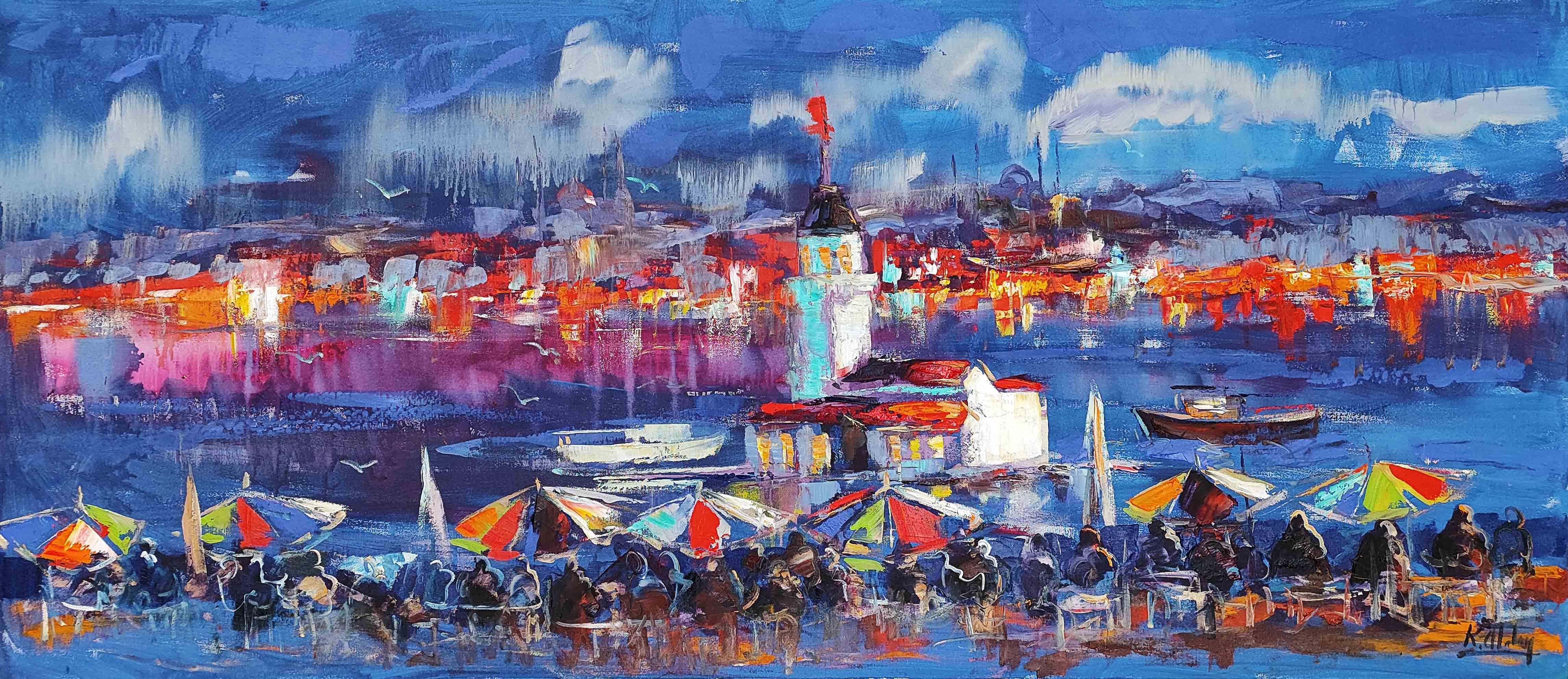 İstanbul Temalı Yağlı Boya Tablolarkozaart galeri | El yapımı orjinal yağlı boya tablo satış sitesi