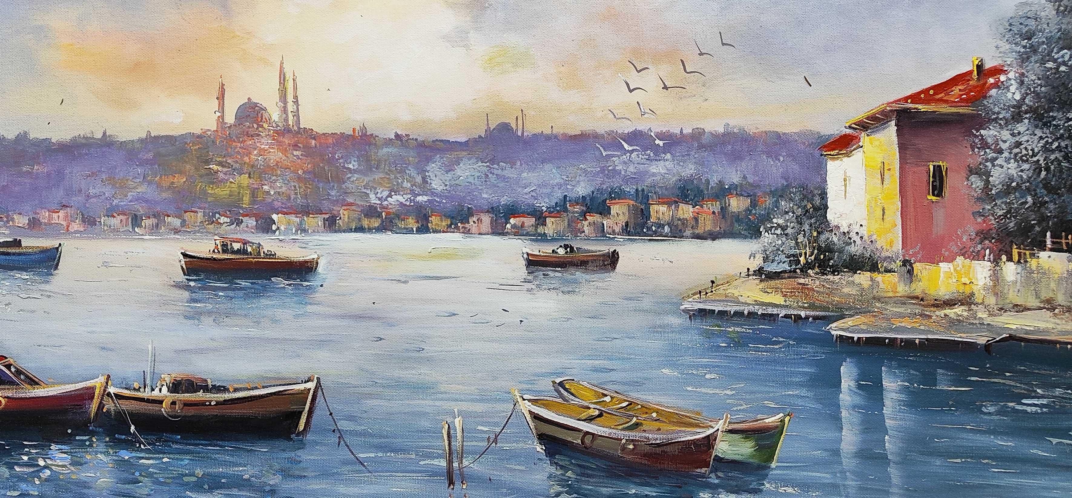 İstanbul Temalı Yağlı Boya Tablolarkozaart galeri | El yapımı orjinal yağlı boya tablo satış sitesi