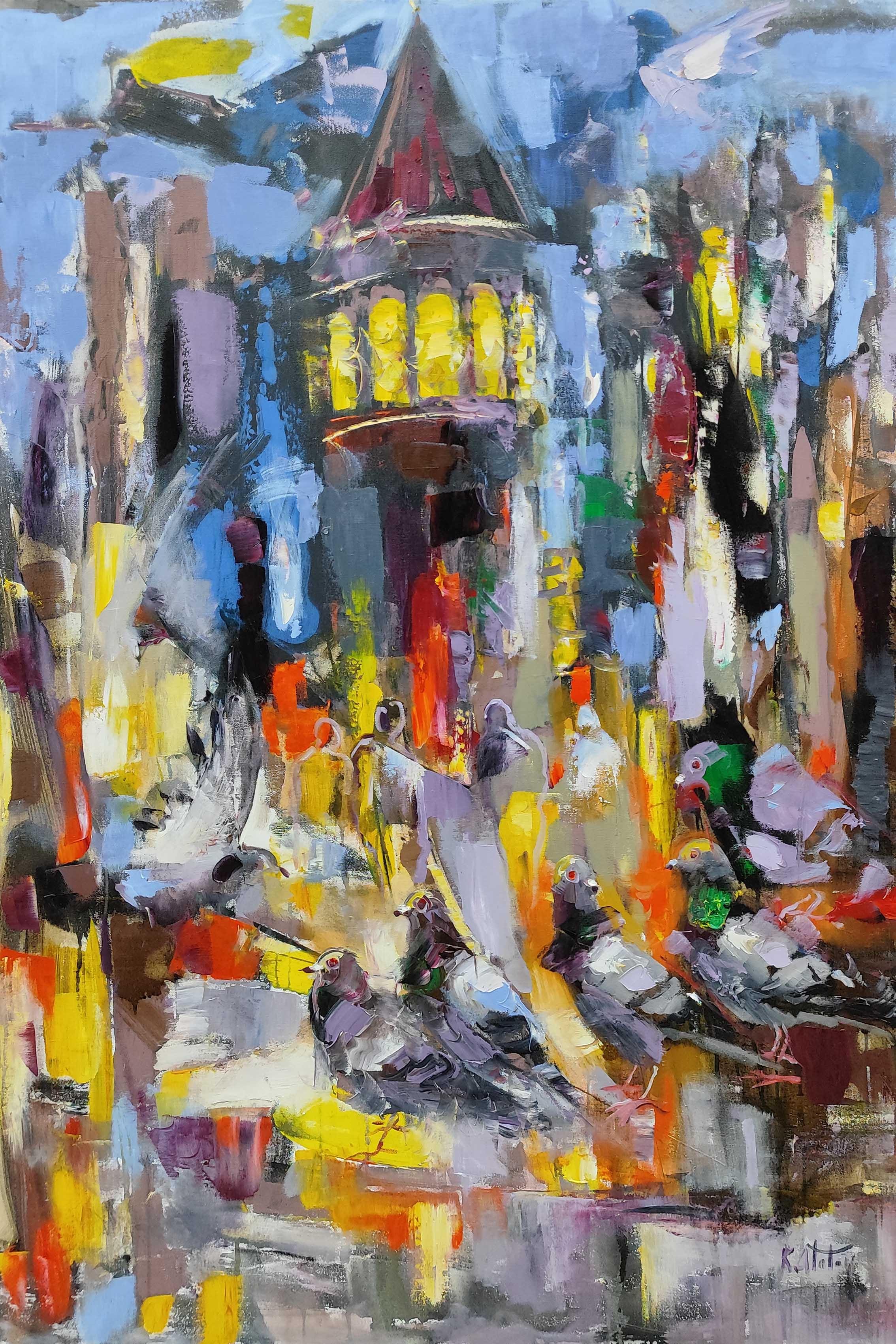 İstanbul Temalı Yağlı Boya Tablolarkozaart galeri | El yapımı orjinal yağlı boya tablo satış sitesi