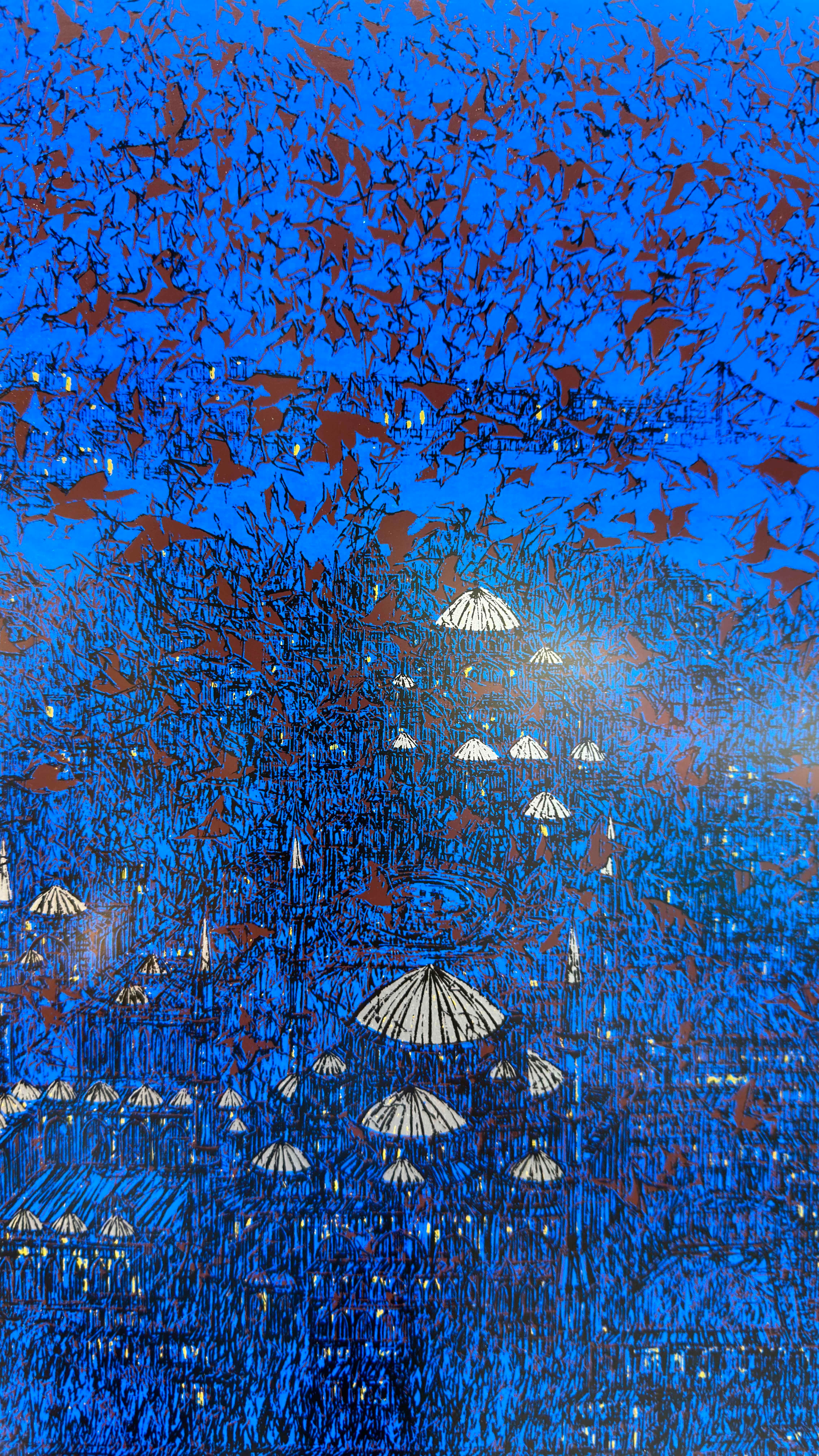 İSTANBULDA KUŞLAR  EA/16  | SERİGRAFİ BASKI