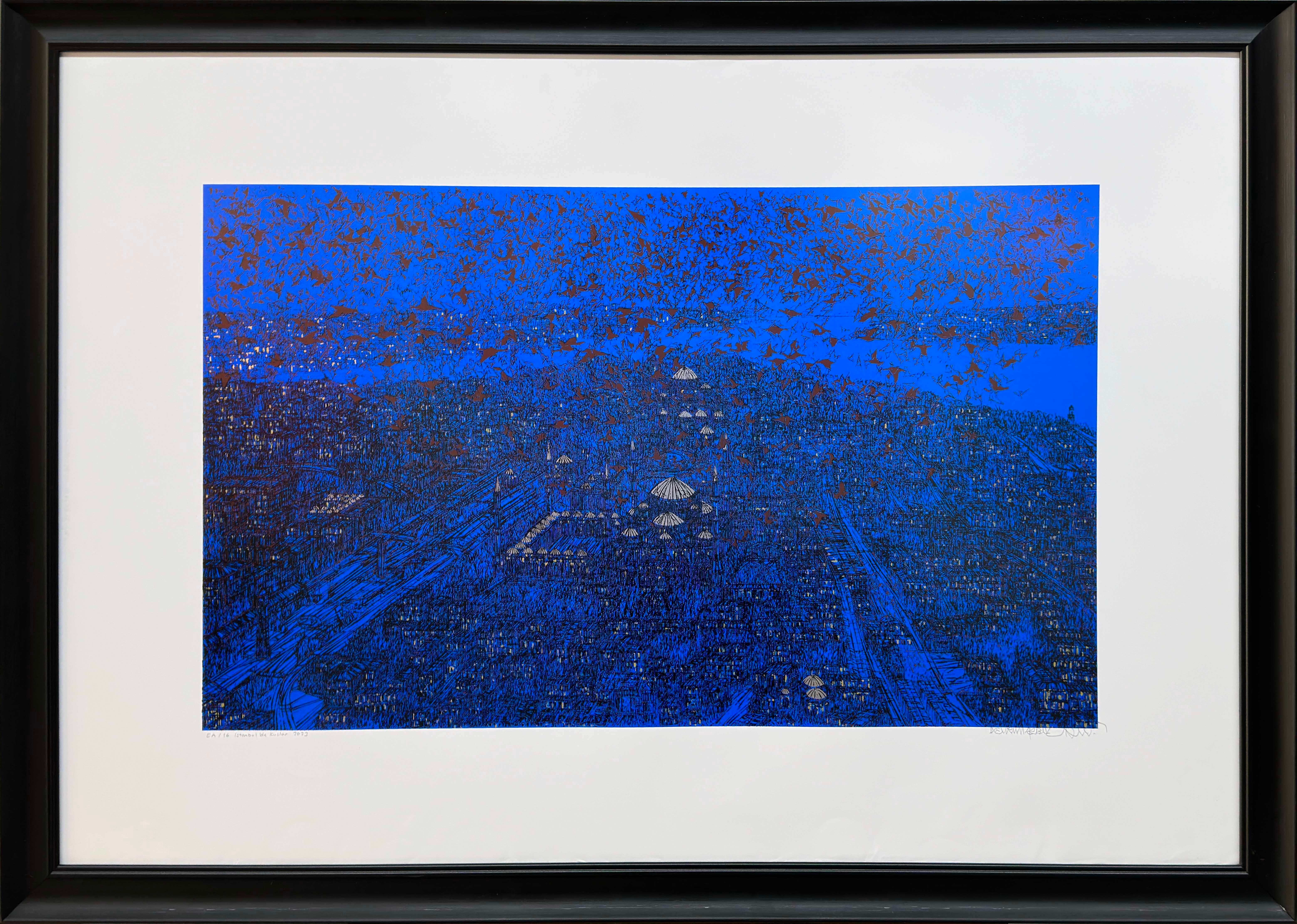 İSTANBULDA KUŞLAR  EA/16  | SERİGRAFİ BASKI