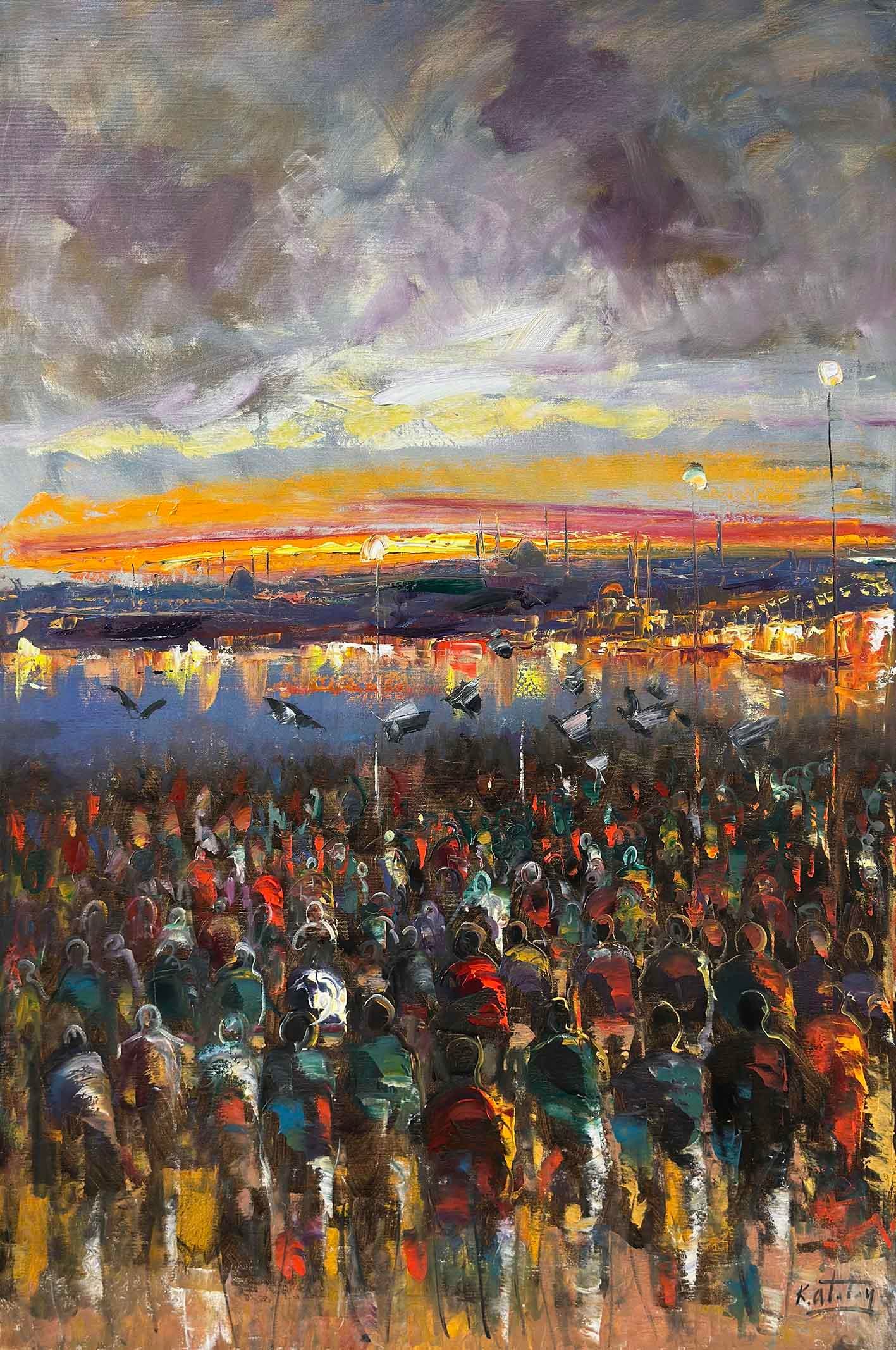 İstanbul'un İnsanları | Yağlı Boya Tablo