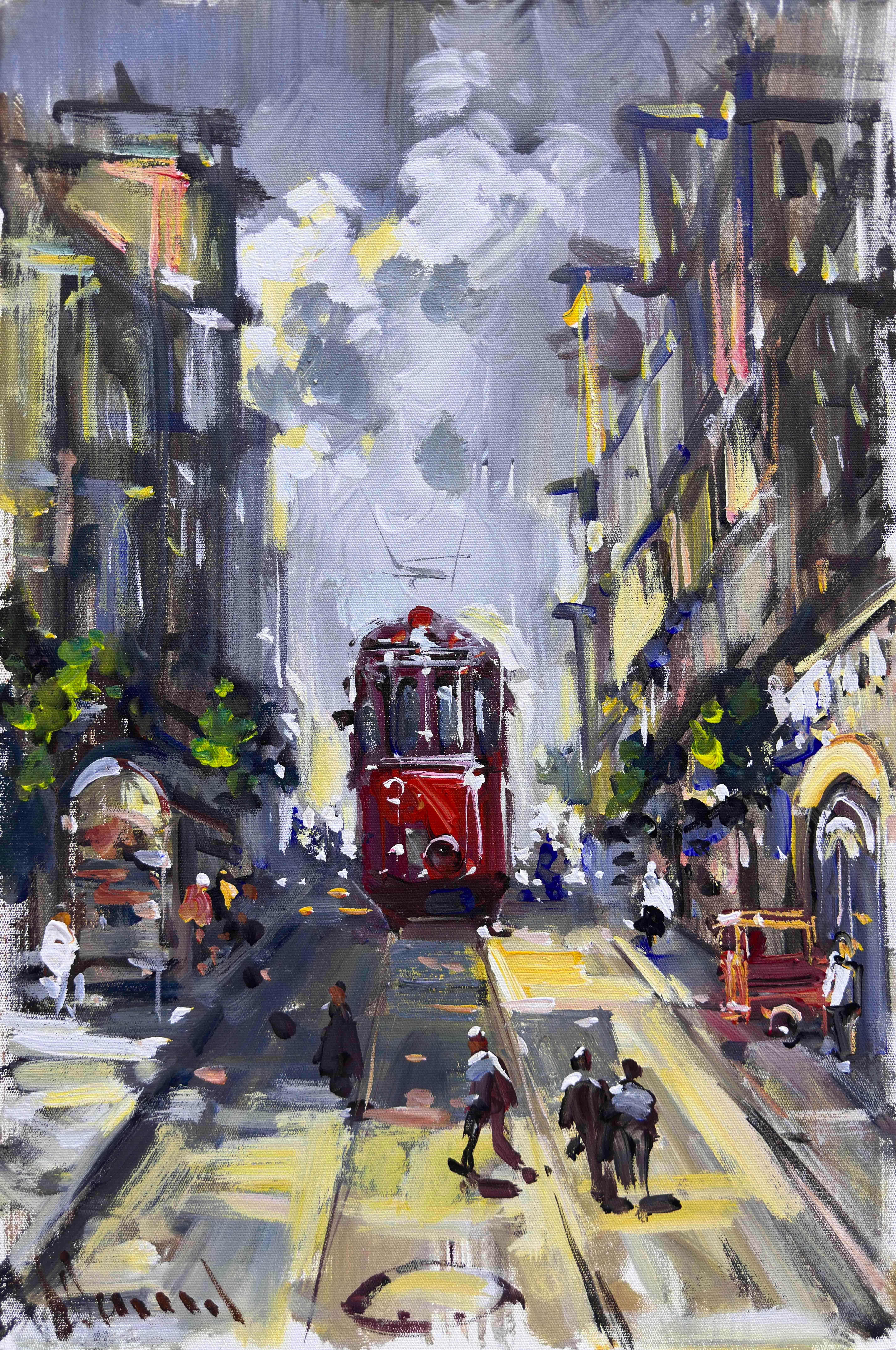 İstiklal Caddesi | Yağlı Boya Tablo