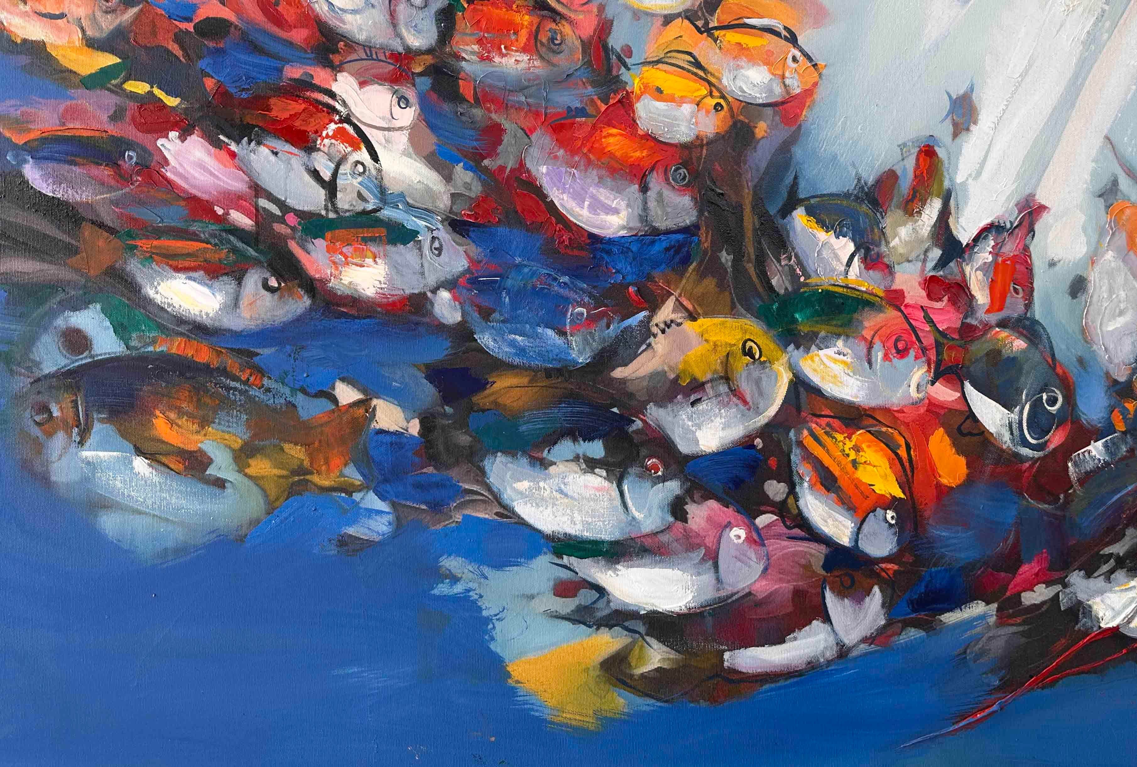 Japon Balıkları | Yağlı Boya Tablo