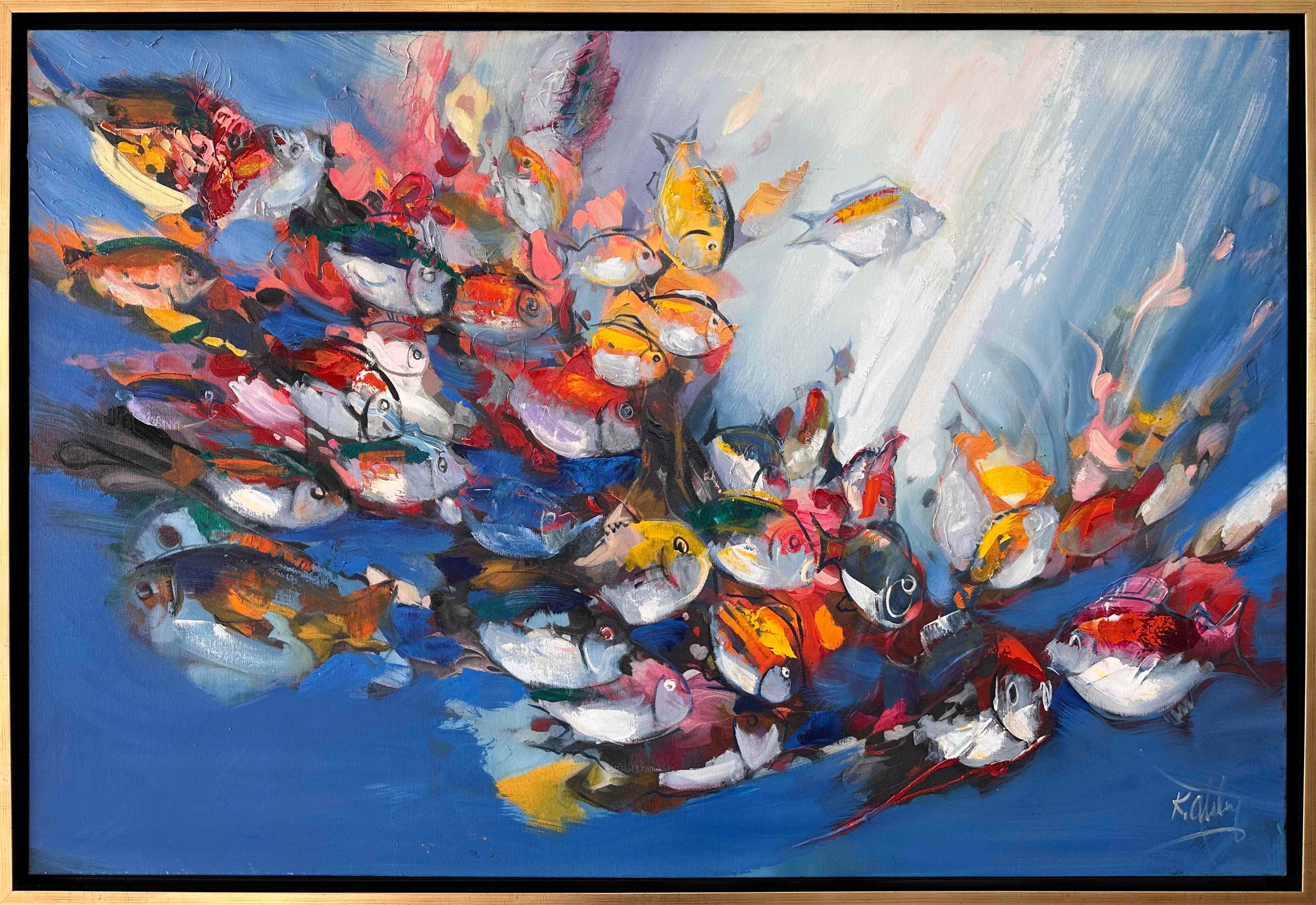 Japon Balıkları | Yağlı Boya Tablo