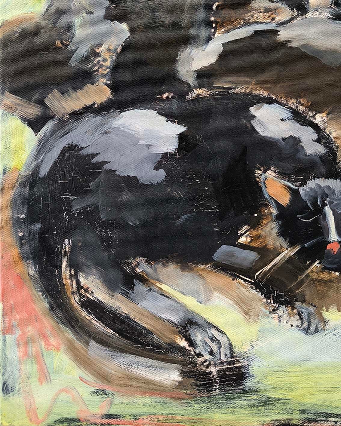 Kara Kediler | Yağlı Boya Tablo