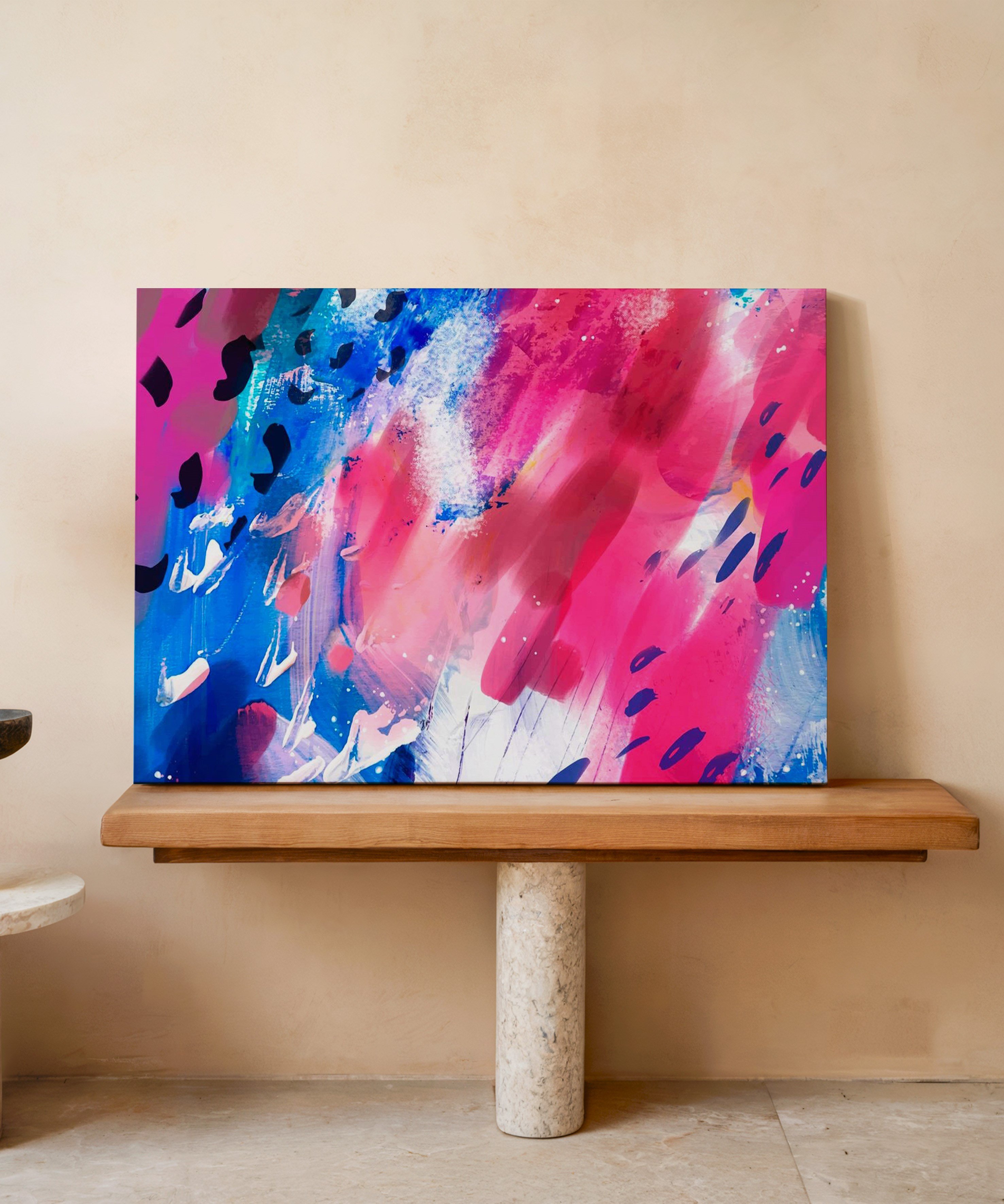 Karpuza Benzer | Yağlıboya dokulu canvas baskı