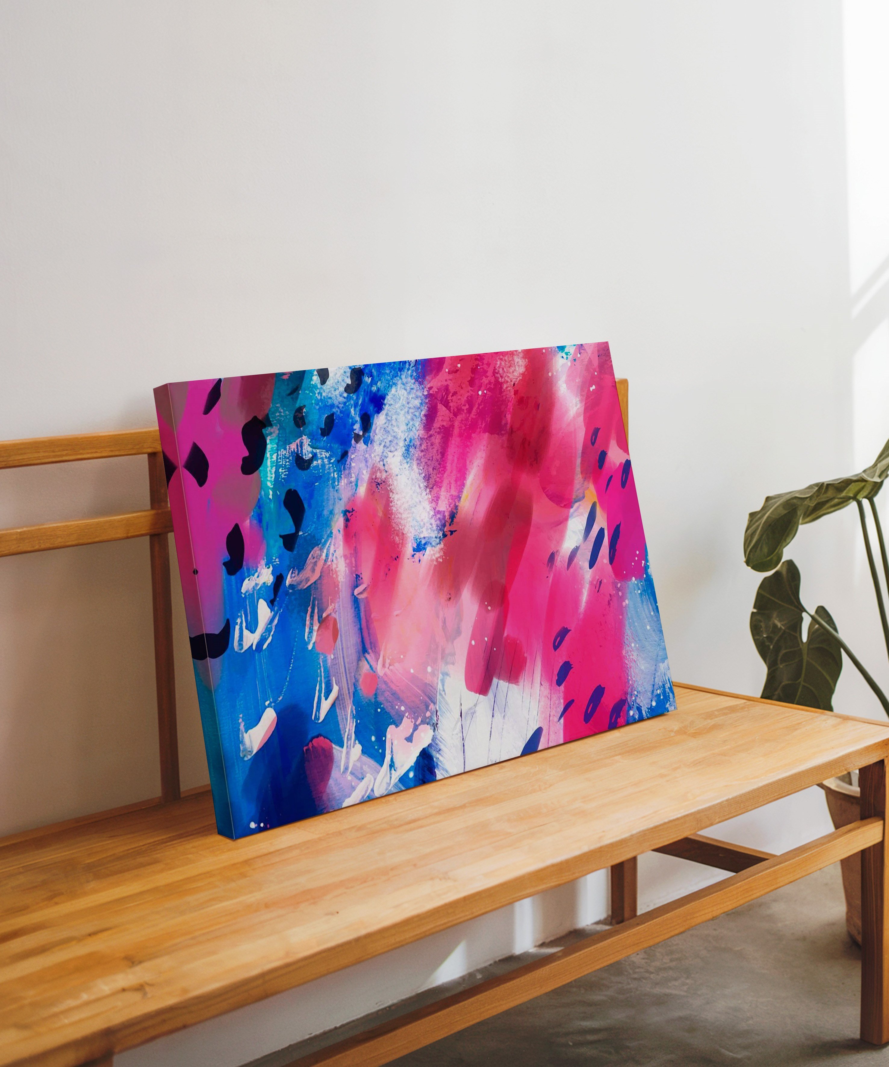 Karpuza Benzer | Yağlıboya dokulu canvas baskı