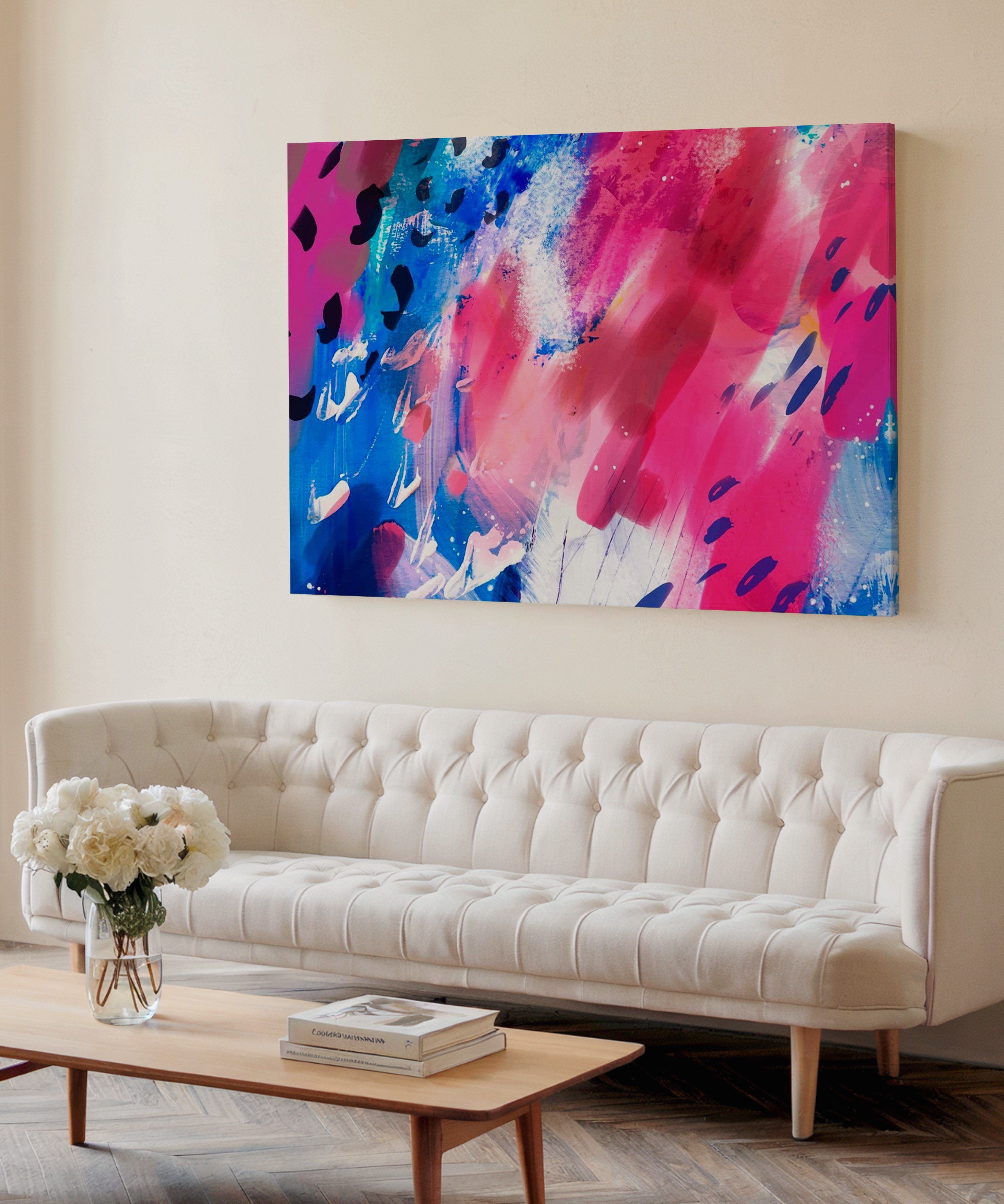 Karpuza Benzer | Yağlıboya dokulu canvas baskı