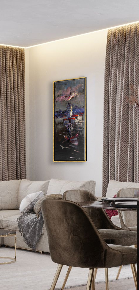 Kasvetli Galata | Yağlı Boya Tablo