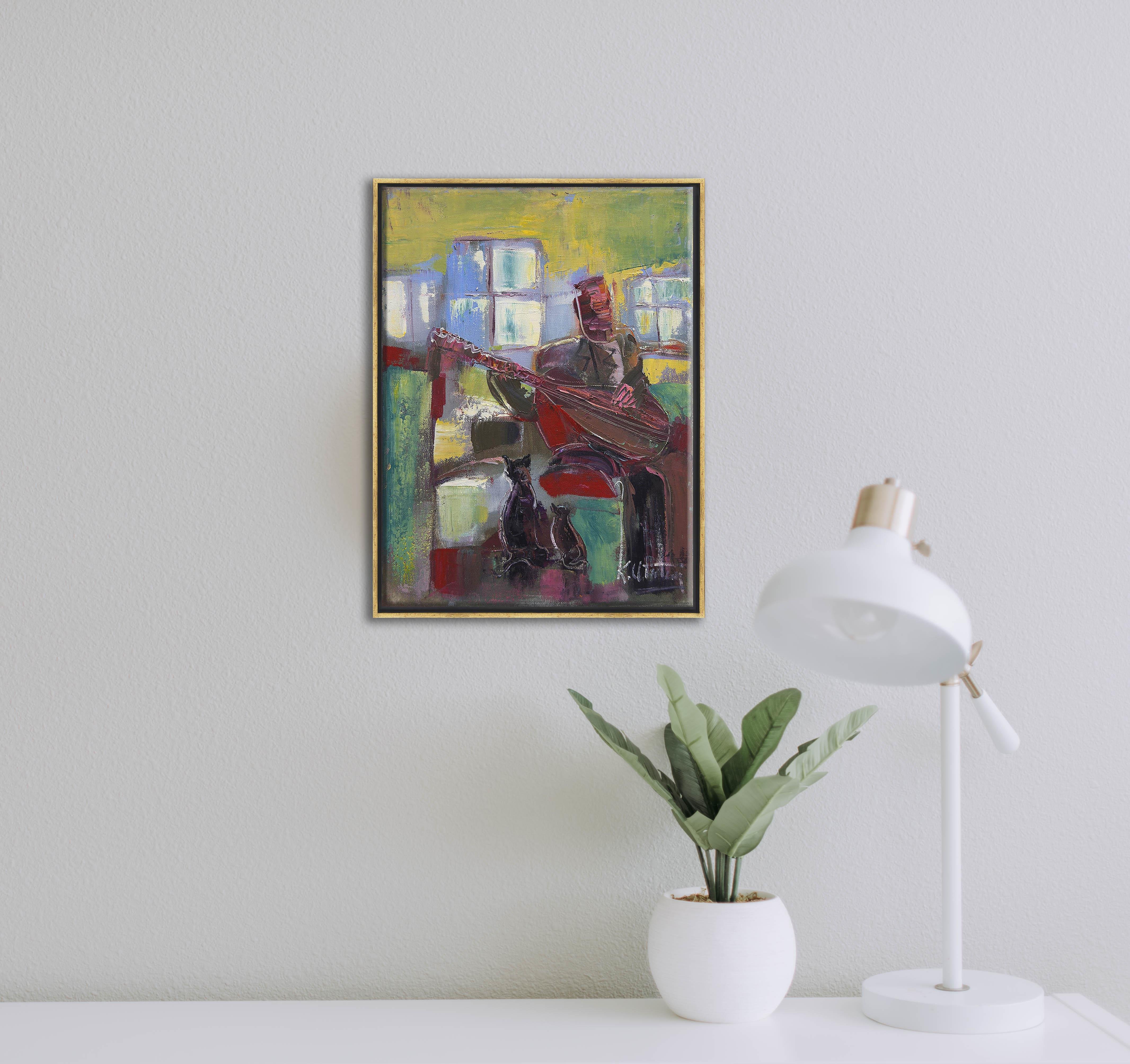 Kedilere Konser  | Yağlı Boya Tablo