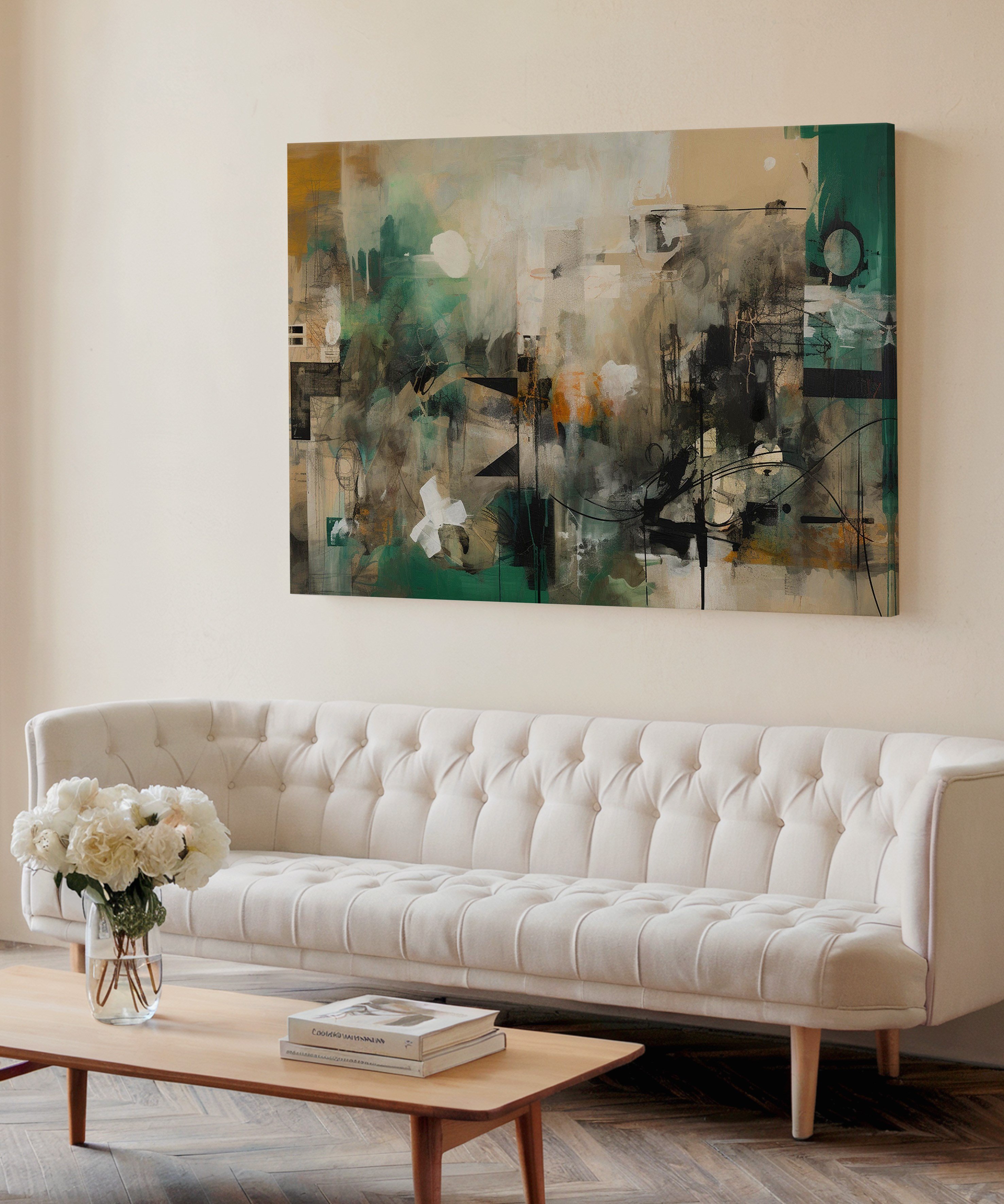 Kentsel Modernizm | Yağlıboya dokulu canvas baskı