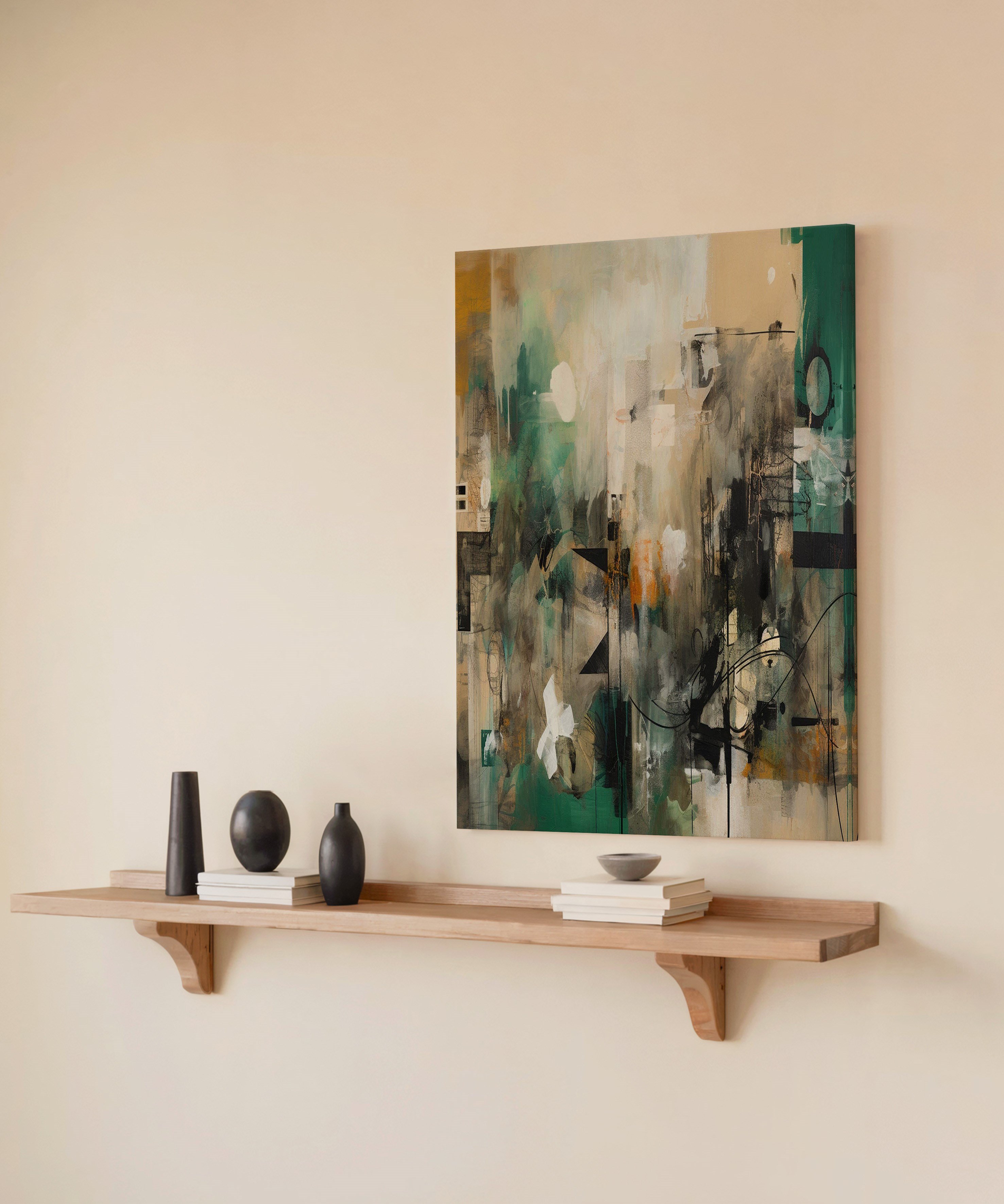 Kentsel Modernizm | Yağlıboya dokulu canvas baskı