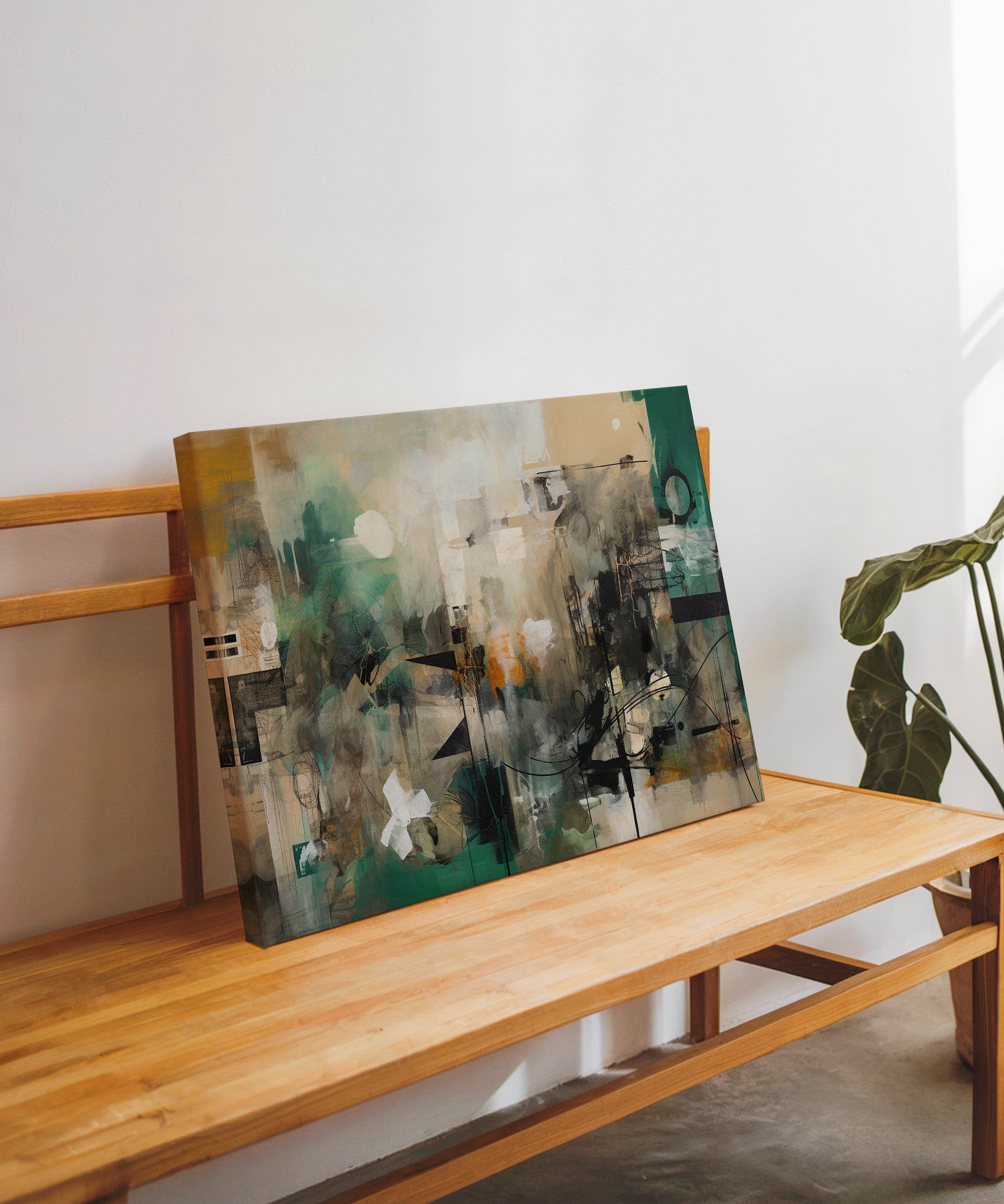 Kentsel Modernizm | Yağlıboya dokulu canvas baskı