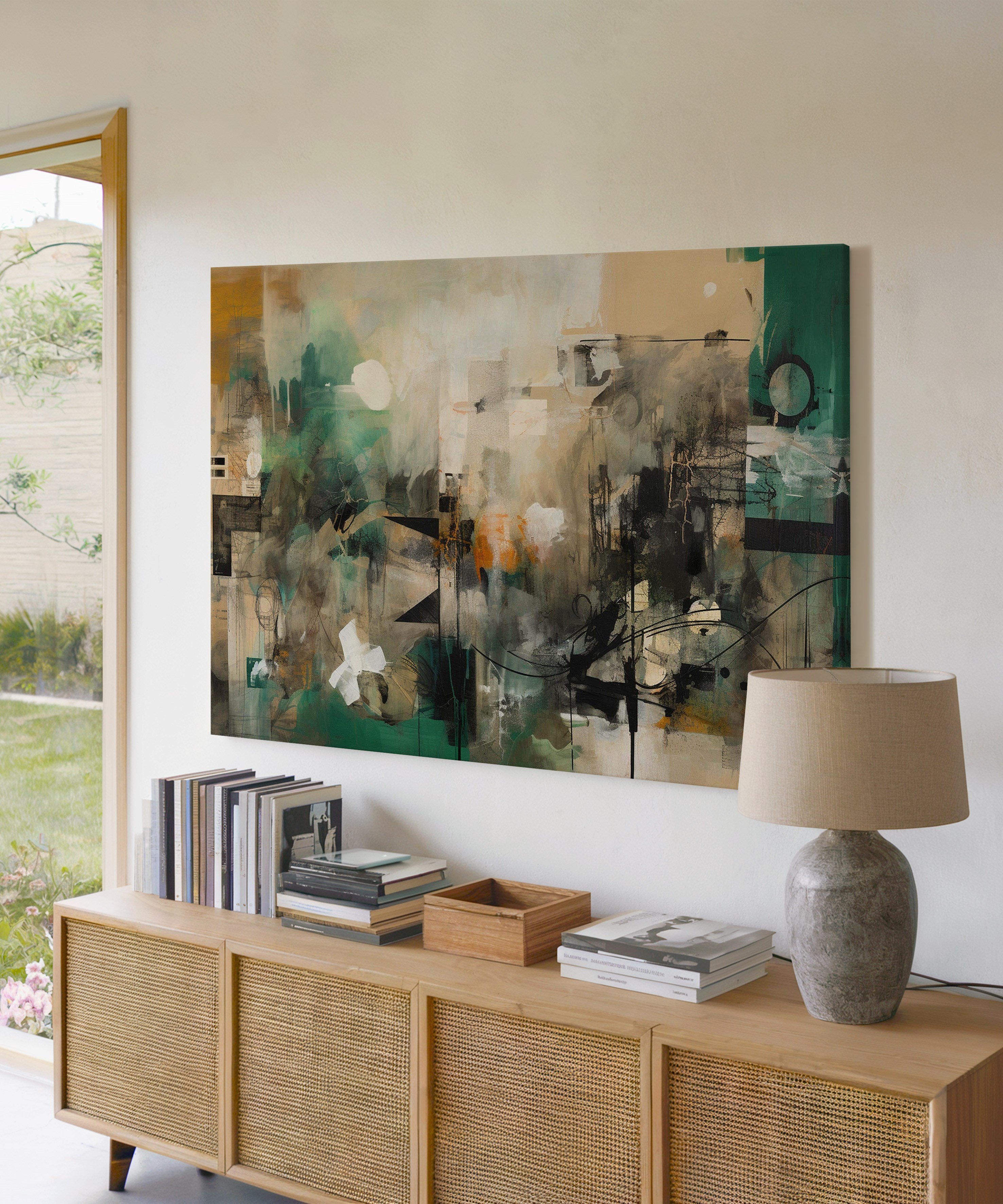 Kentsel Modernizm | Yağlıboya dokulu canvas baskı