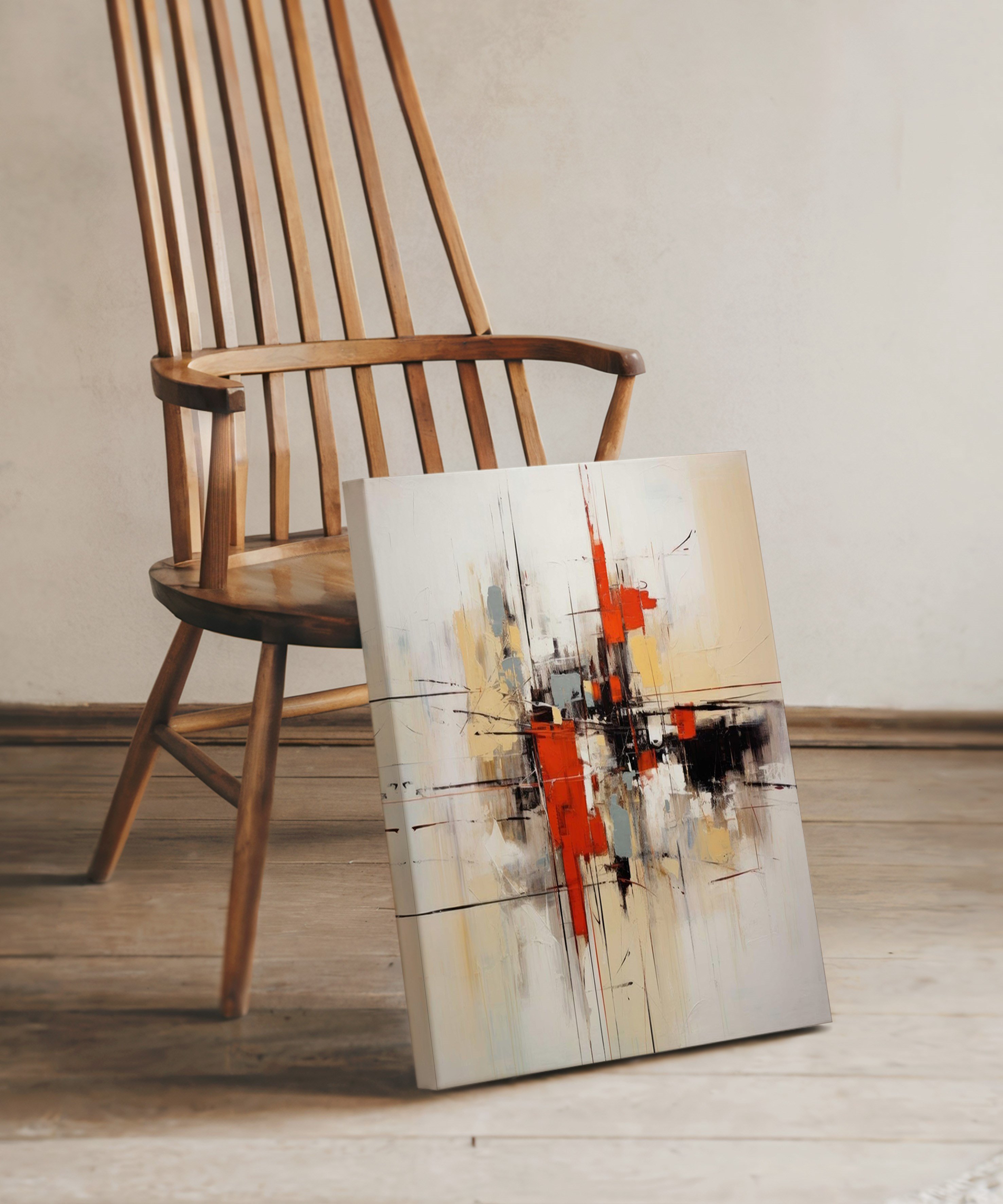 Kesişim Noktası | Yağlı Boya Dokulu Canvas Baskı