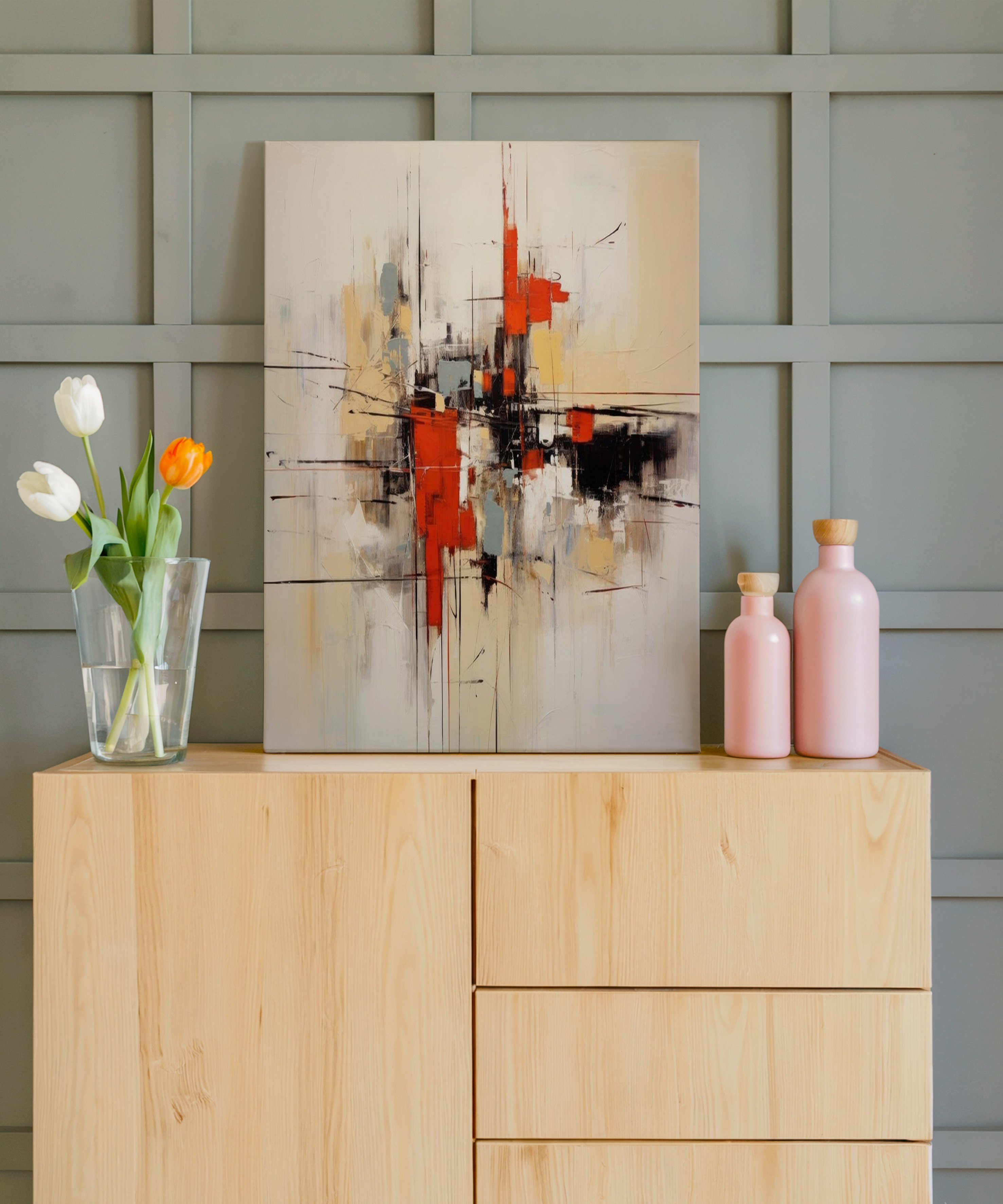 Kesişim Noktası | Yağlı Boya Dokulu Canvas Baskı