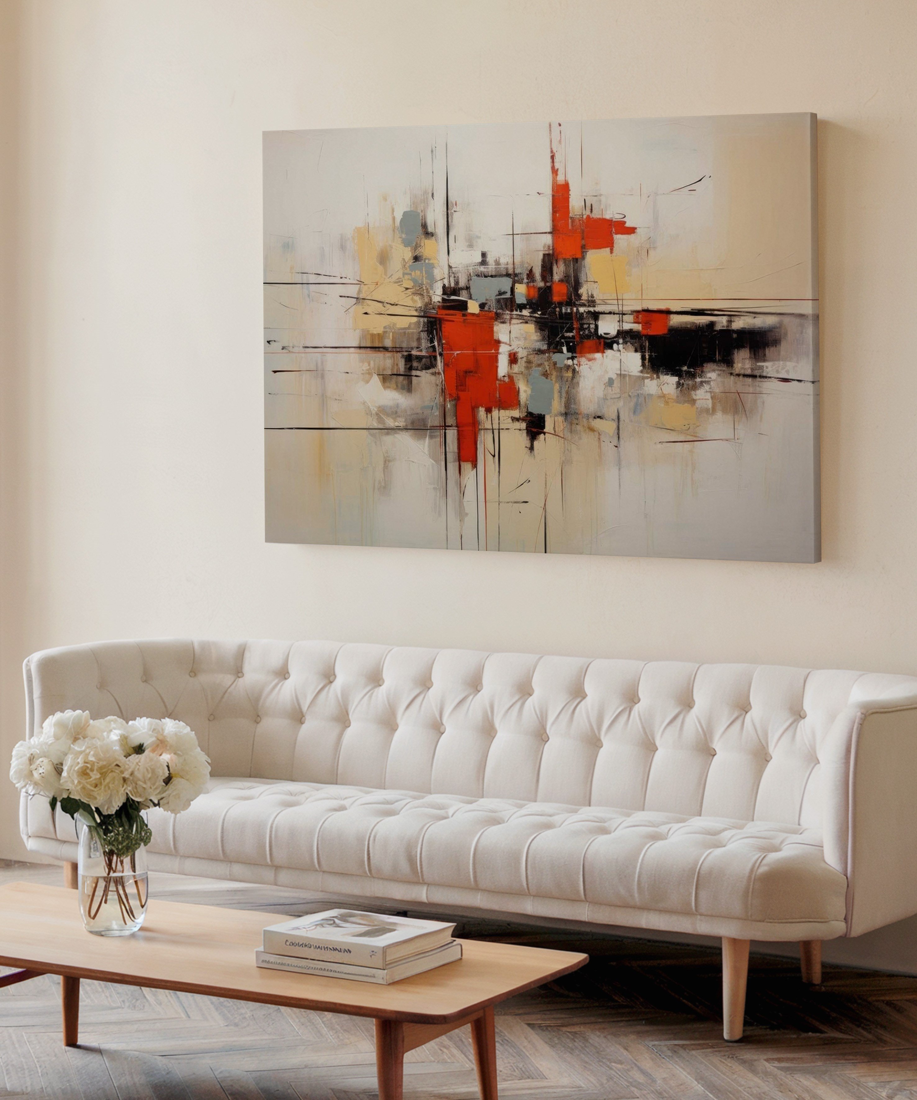 Kesişim Noktası | Yağlı Boya Dokulu Canvas Baskı